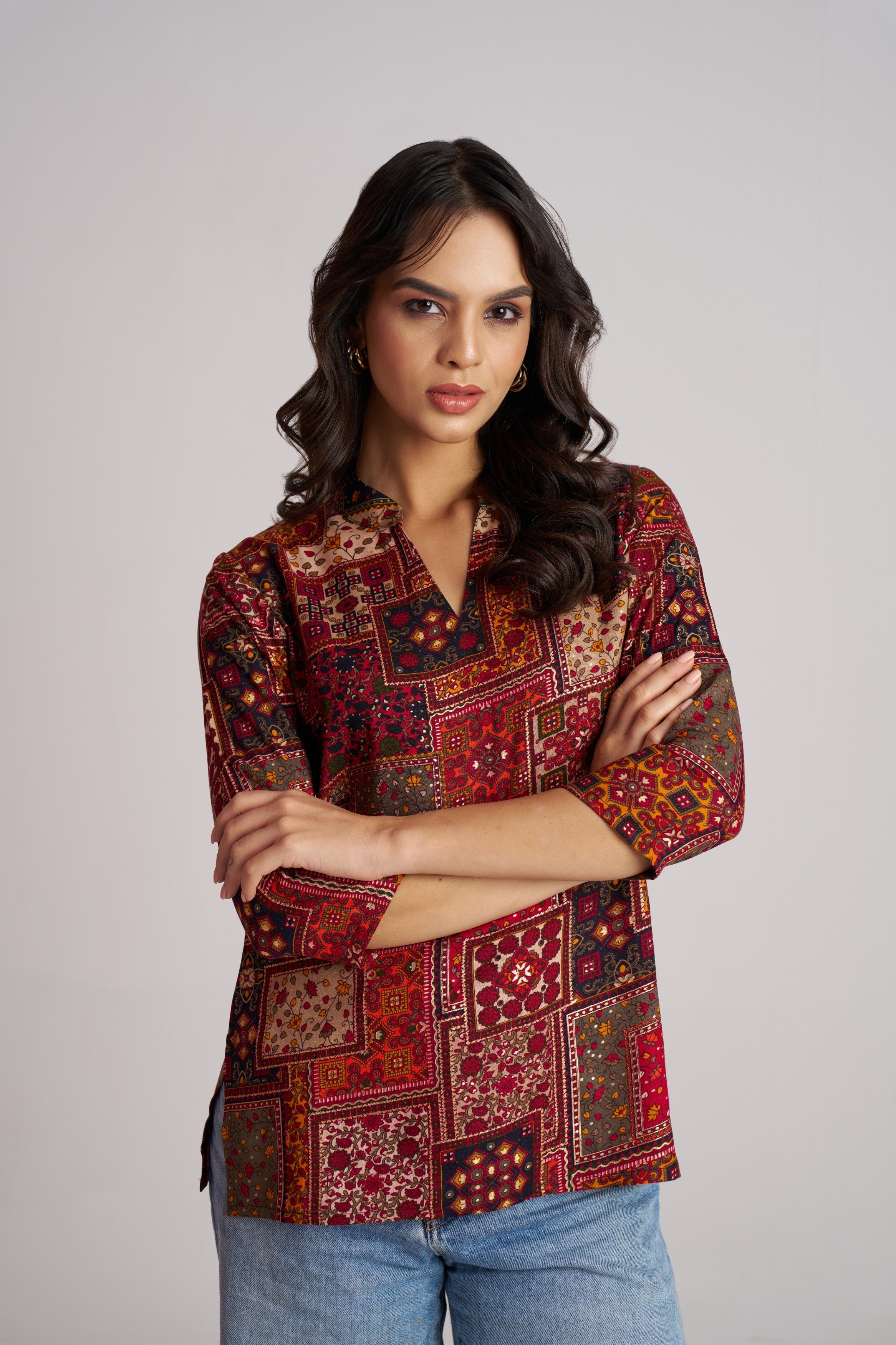 Crimson Heritage Patch Top