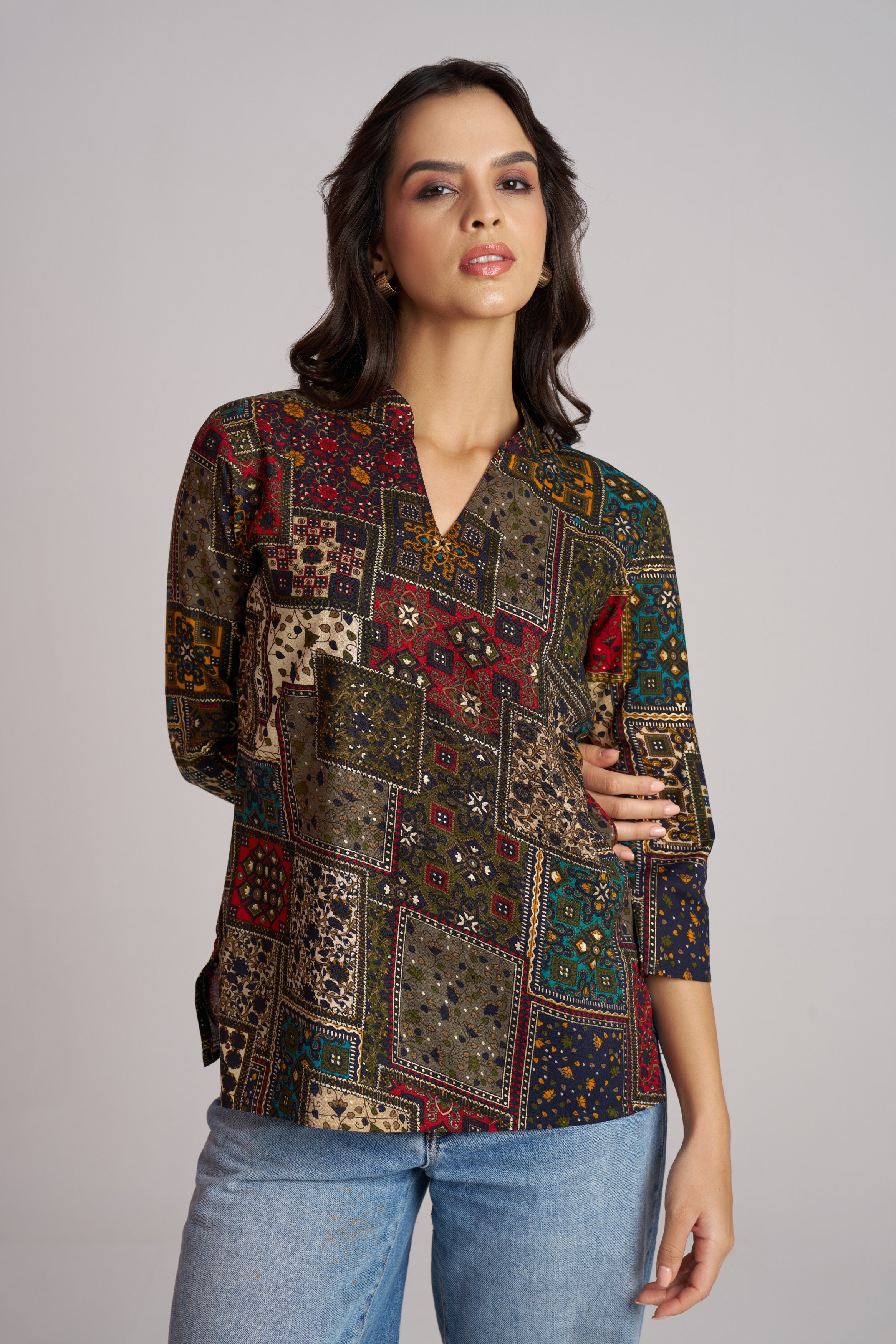 Crimson Heritage Patch Top