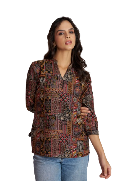 Crimson Heritage Patch Top