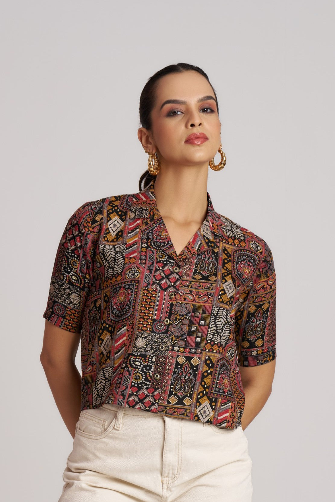 Blush Bloom Printed Shirt