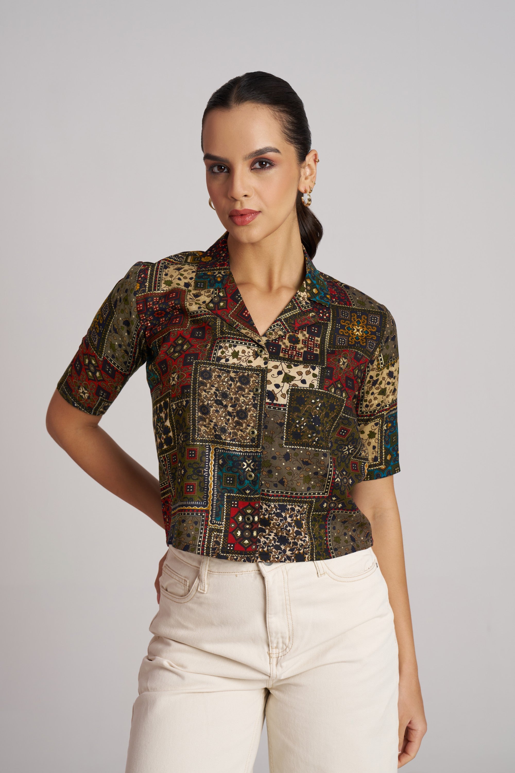 Blush Bloom Printed Shirt