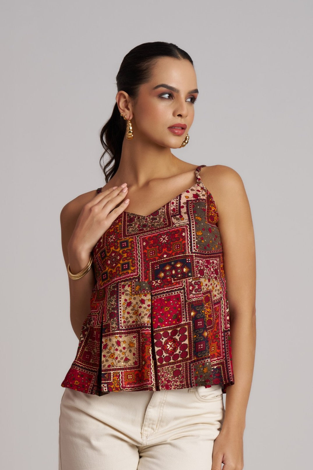 Crimson Heritage Flare Top