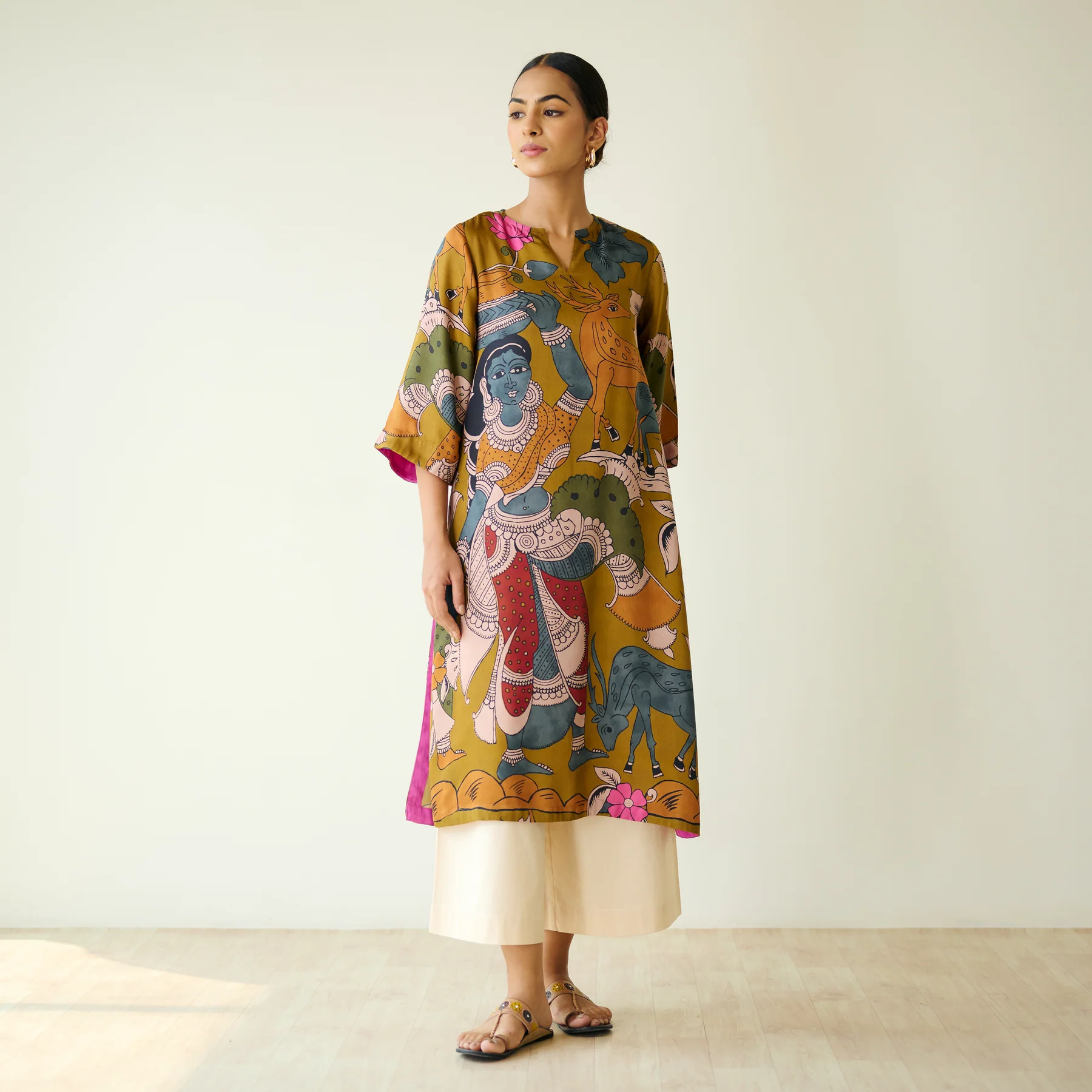 Heritage Art Mustard Kurta