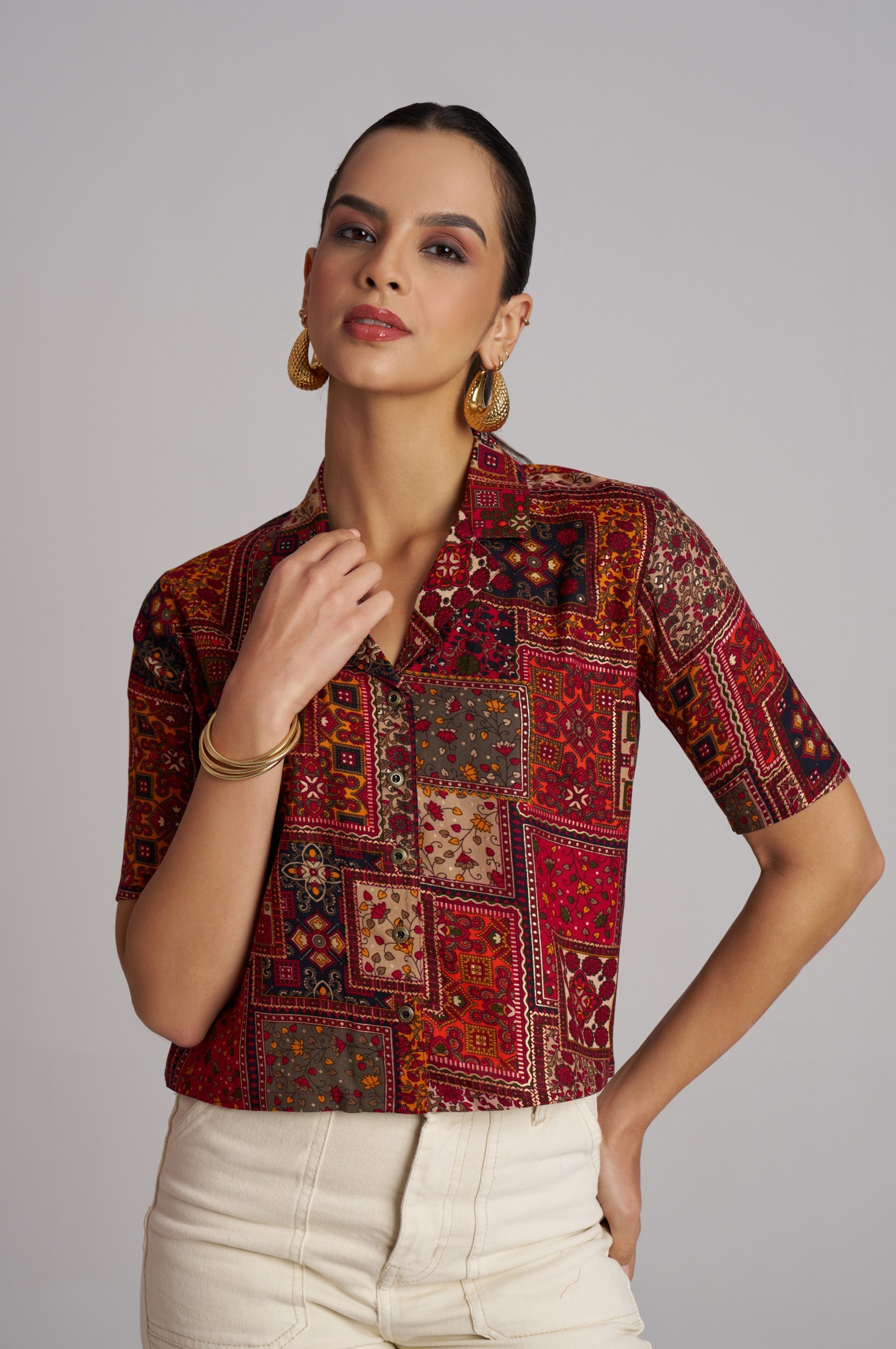 Vintage Rust Patch Shirt