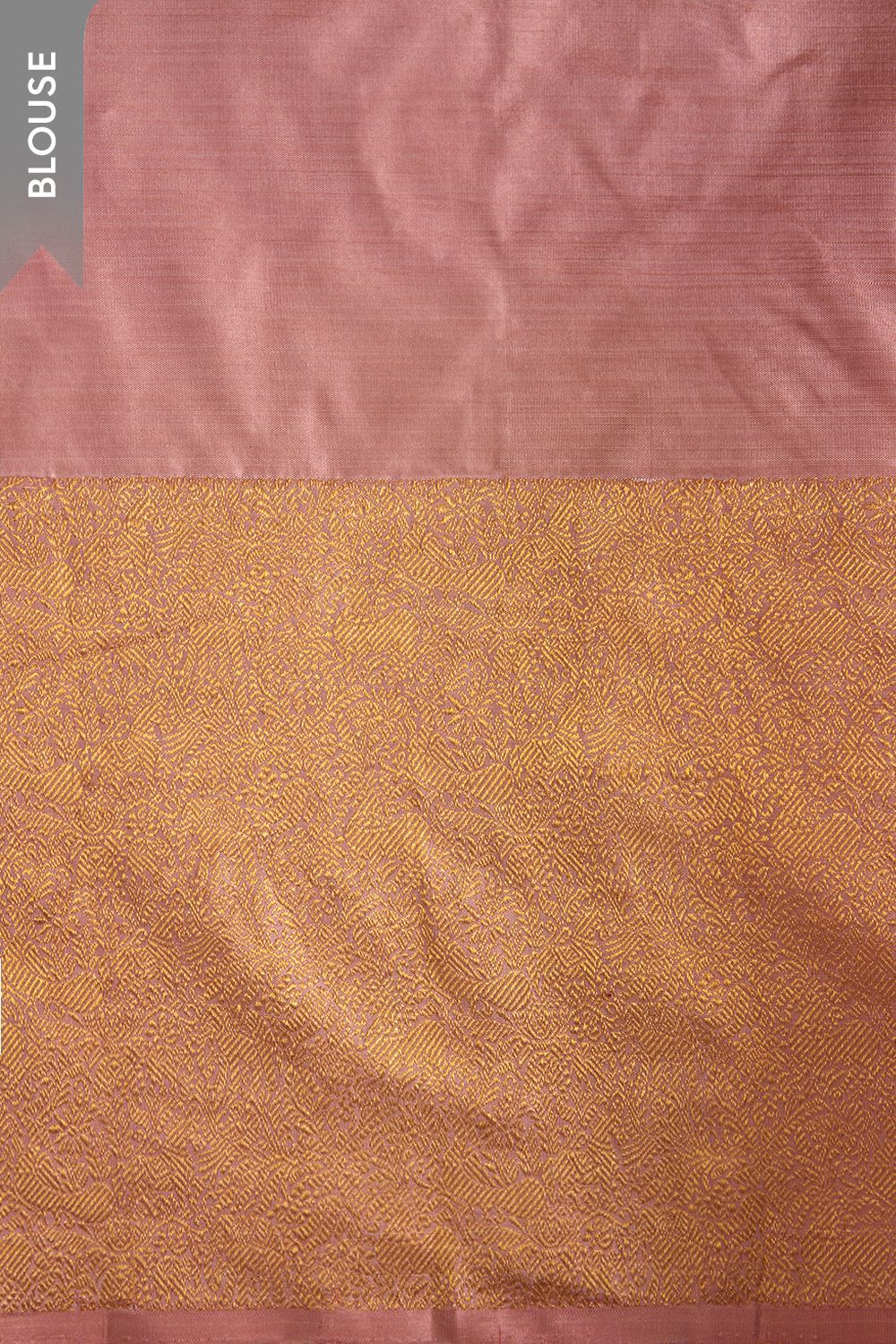 Grey and Gold Dual Tone Silk Saree