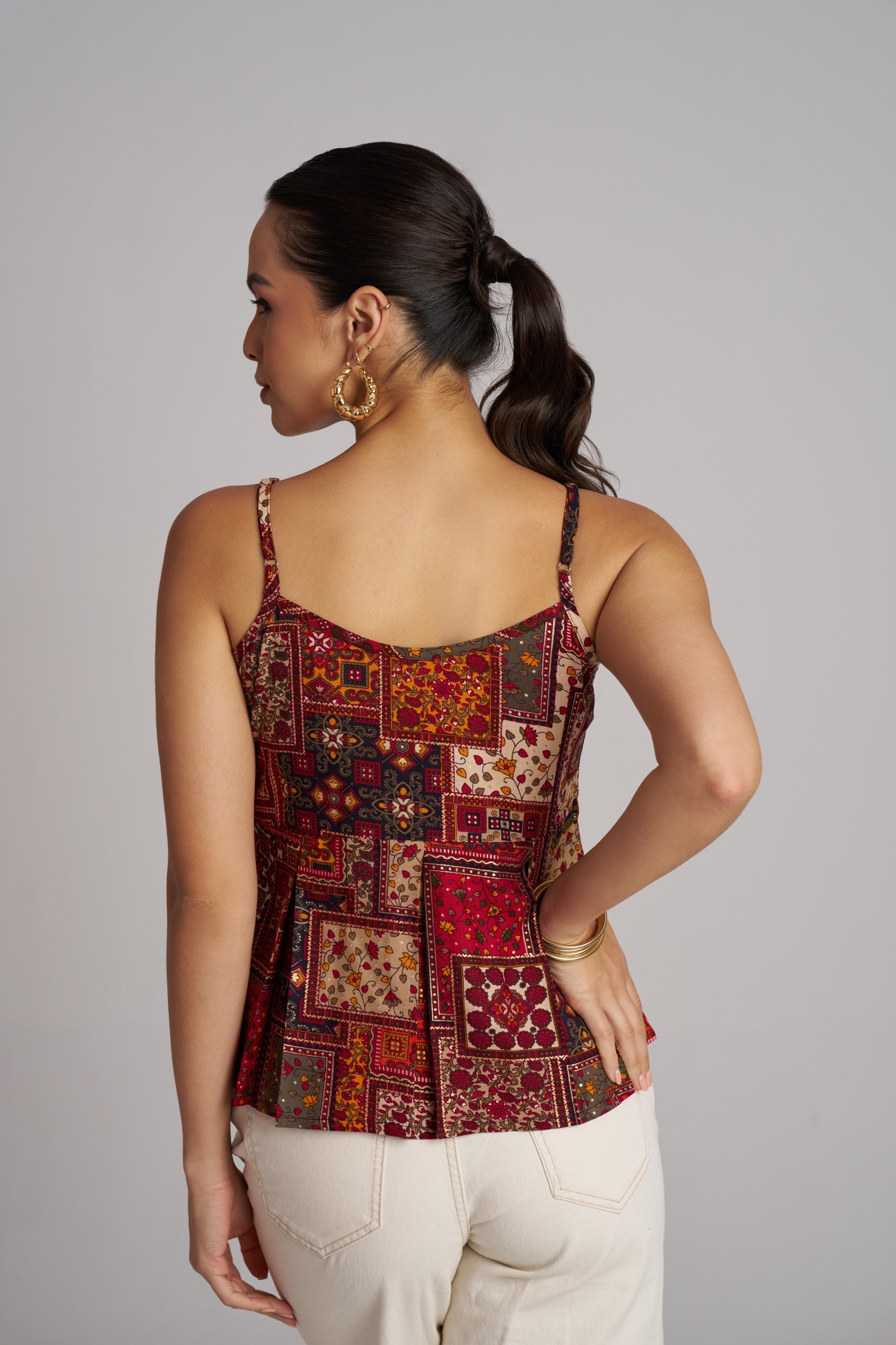 Crimson Heritage Flare Top