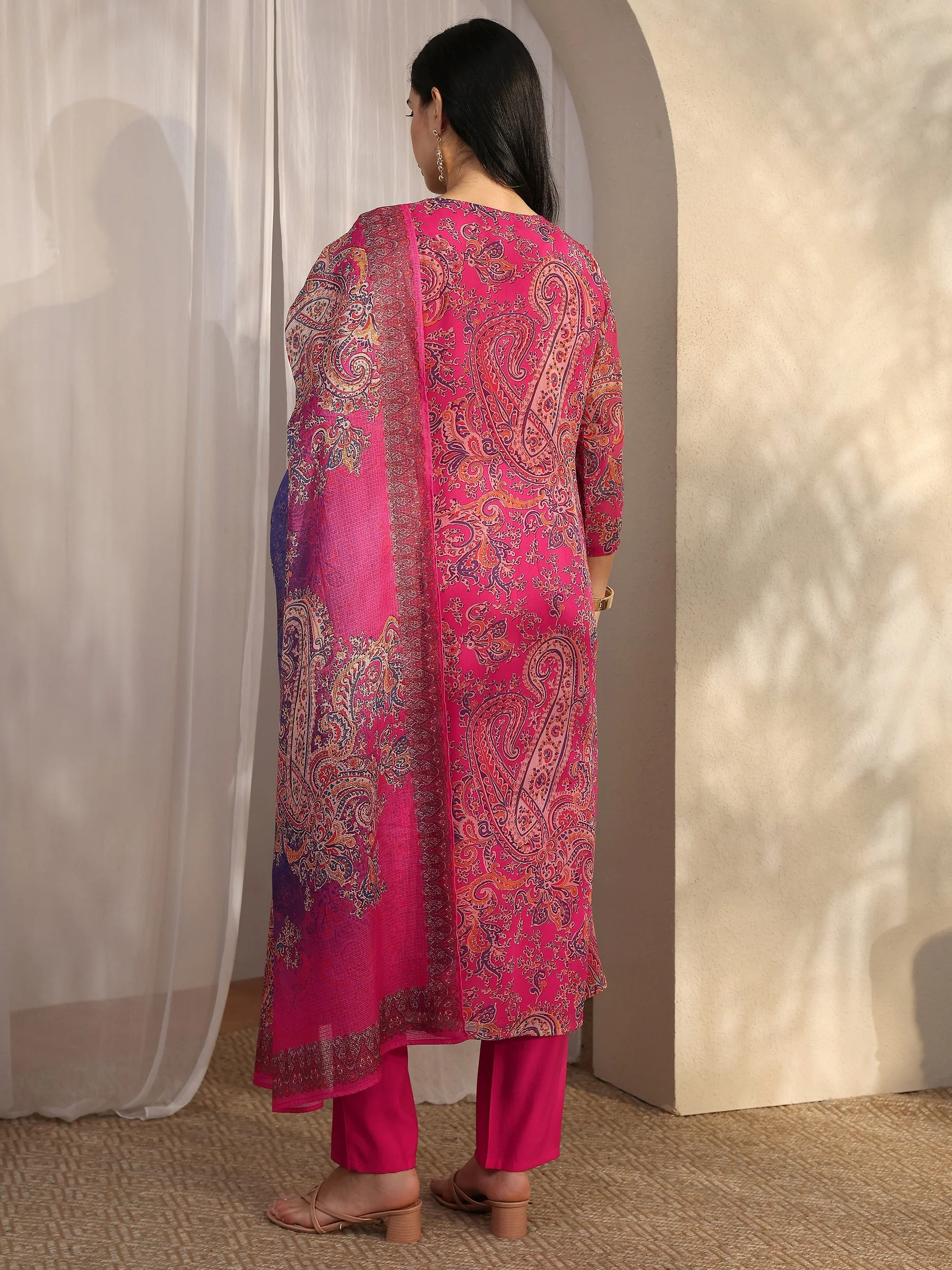 Royal Fuchsia Paisley Suit