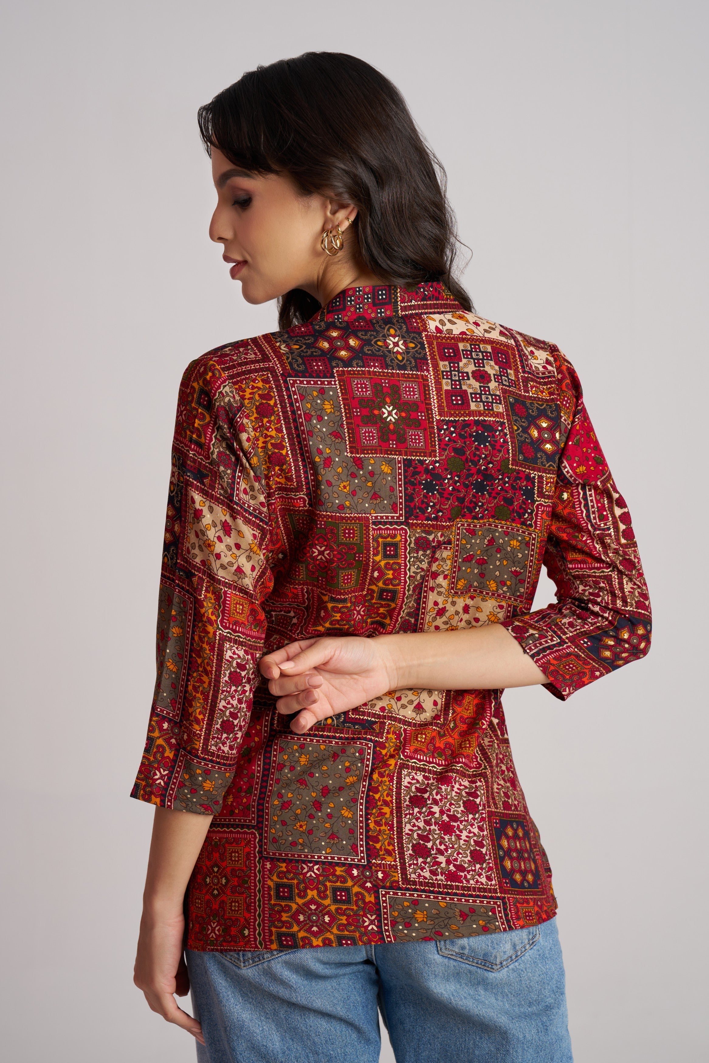 Crimson Heritage Patch Top