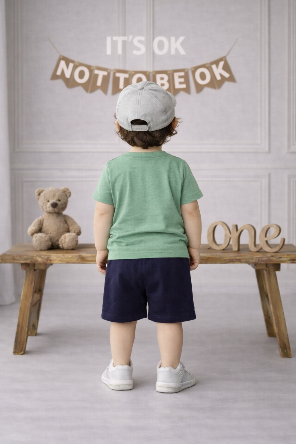 Boys Orange NASA Printed T-Shirt with Navy Shorts Co-ord Set