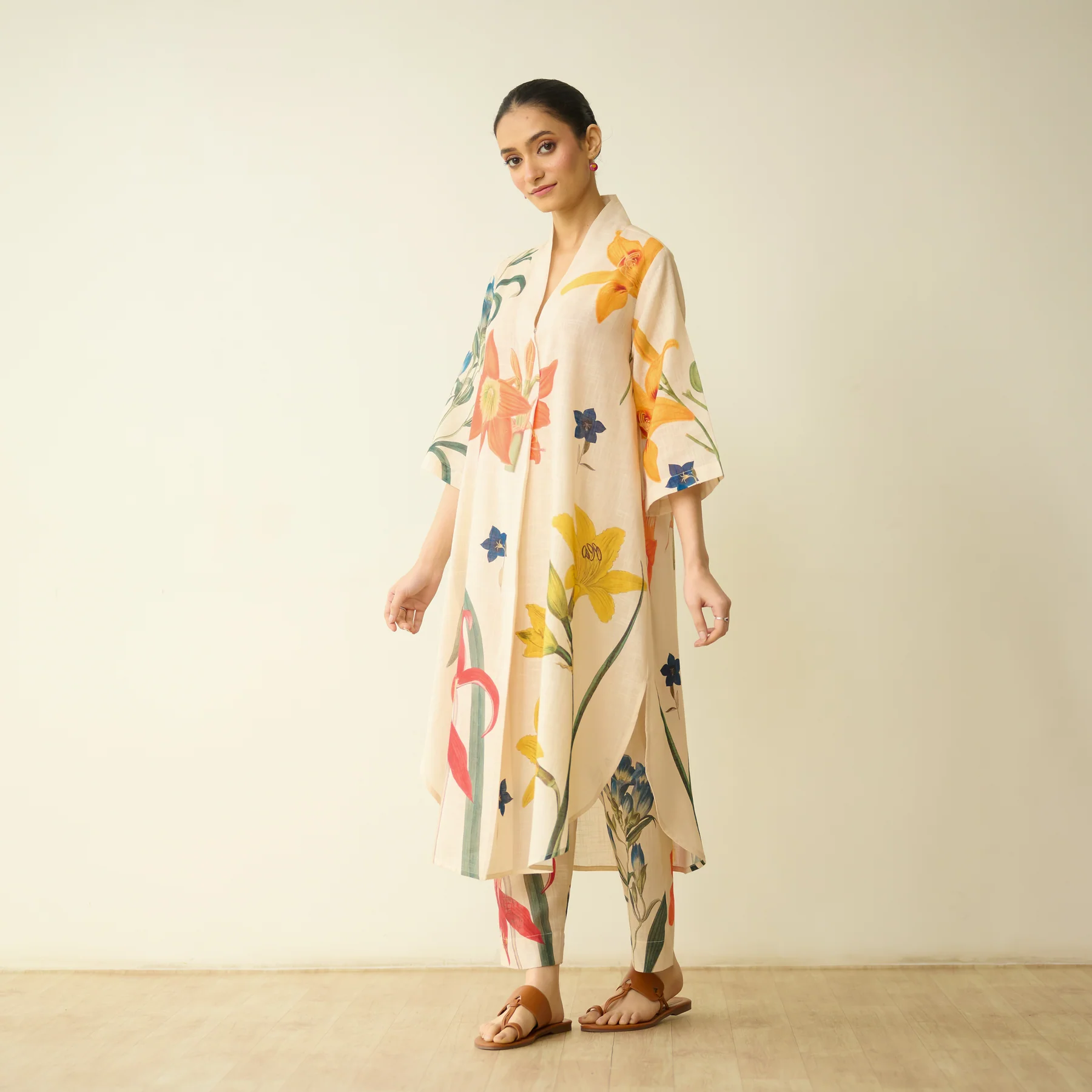 Ivory Bloom Statement Kurta Set