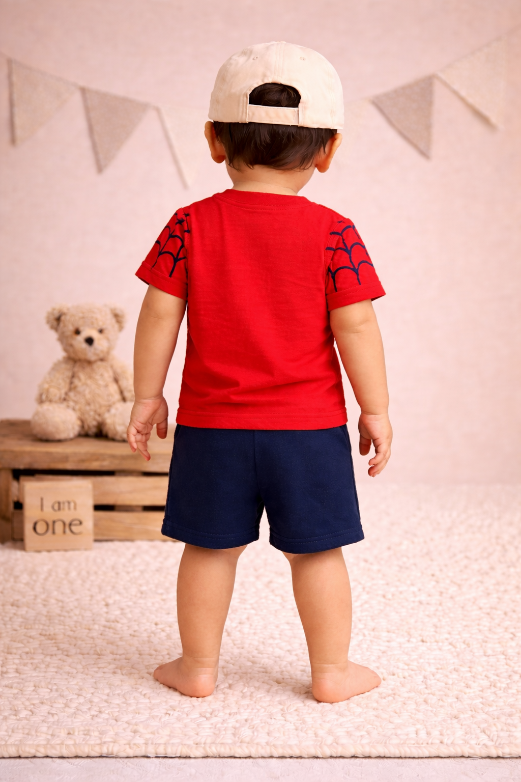 Spider Power Navy & Red Kids Co-ord Set