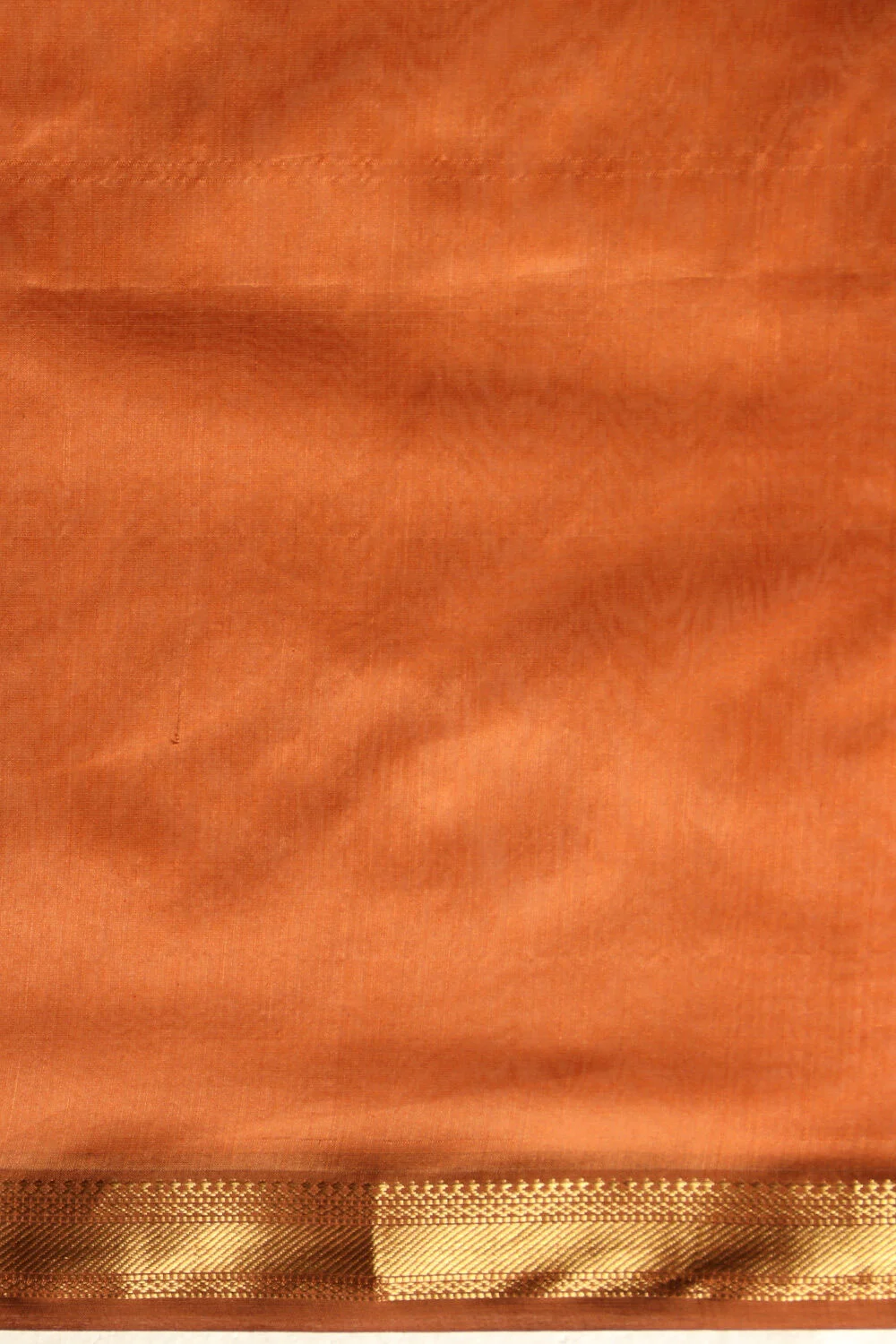 Lime Green & Orange Soft Cotton Saree