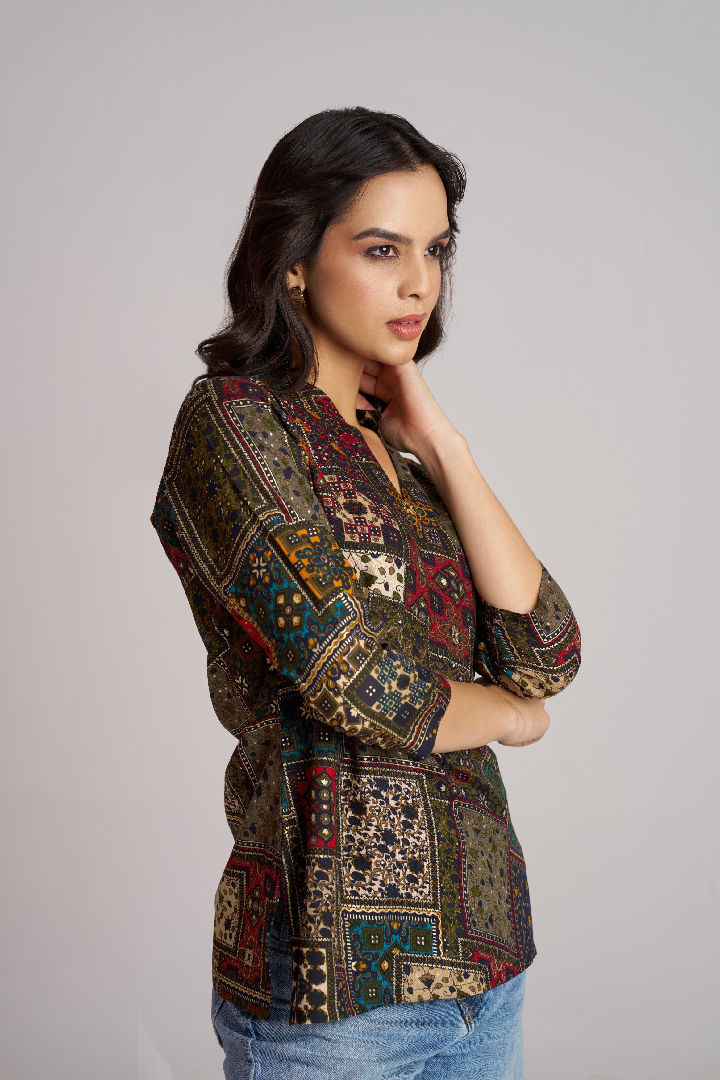Crimson Heritage Patch Top