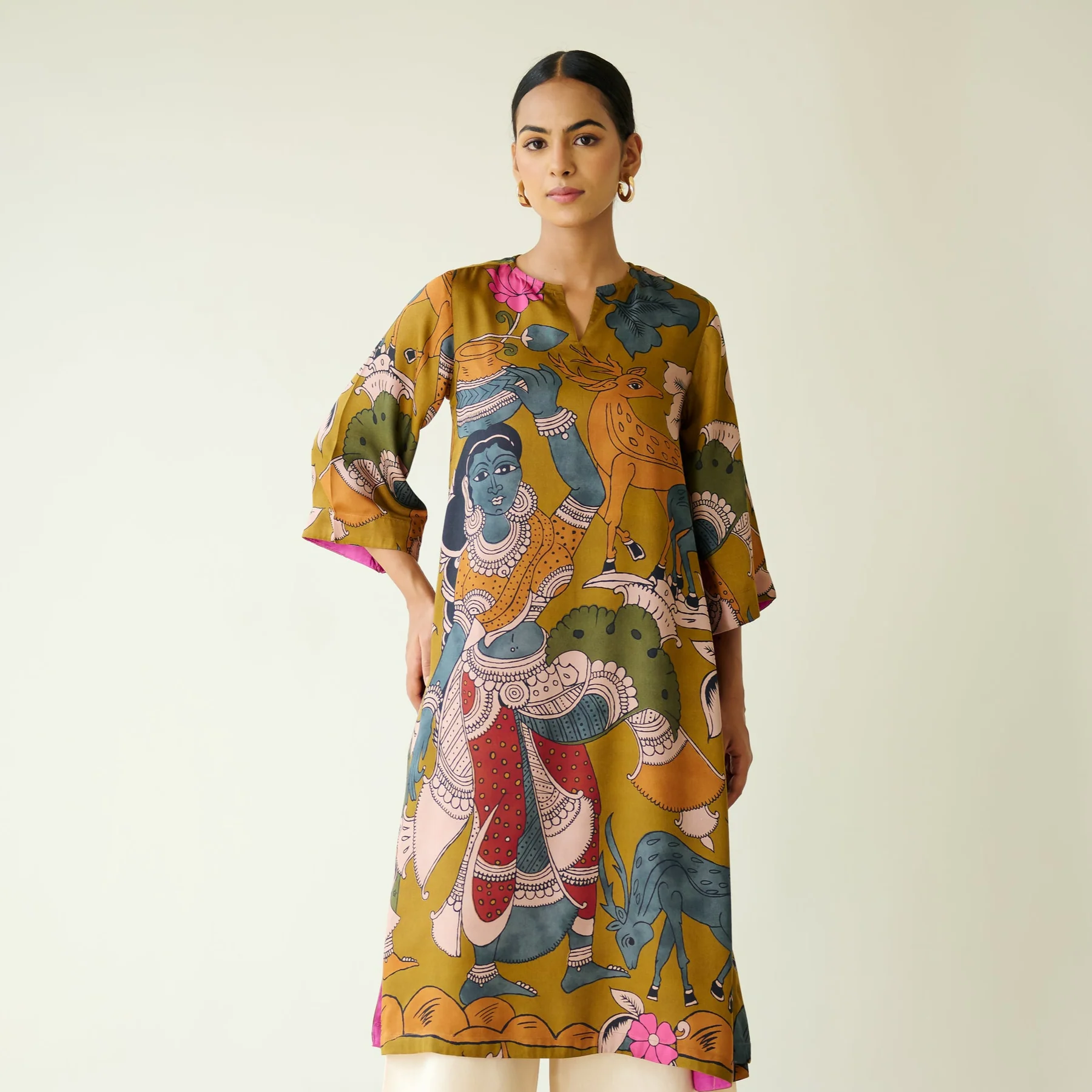 Heritage Art Mustard Kurta