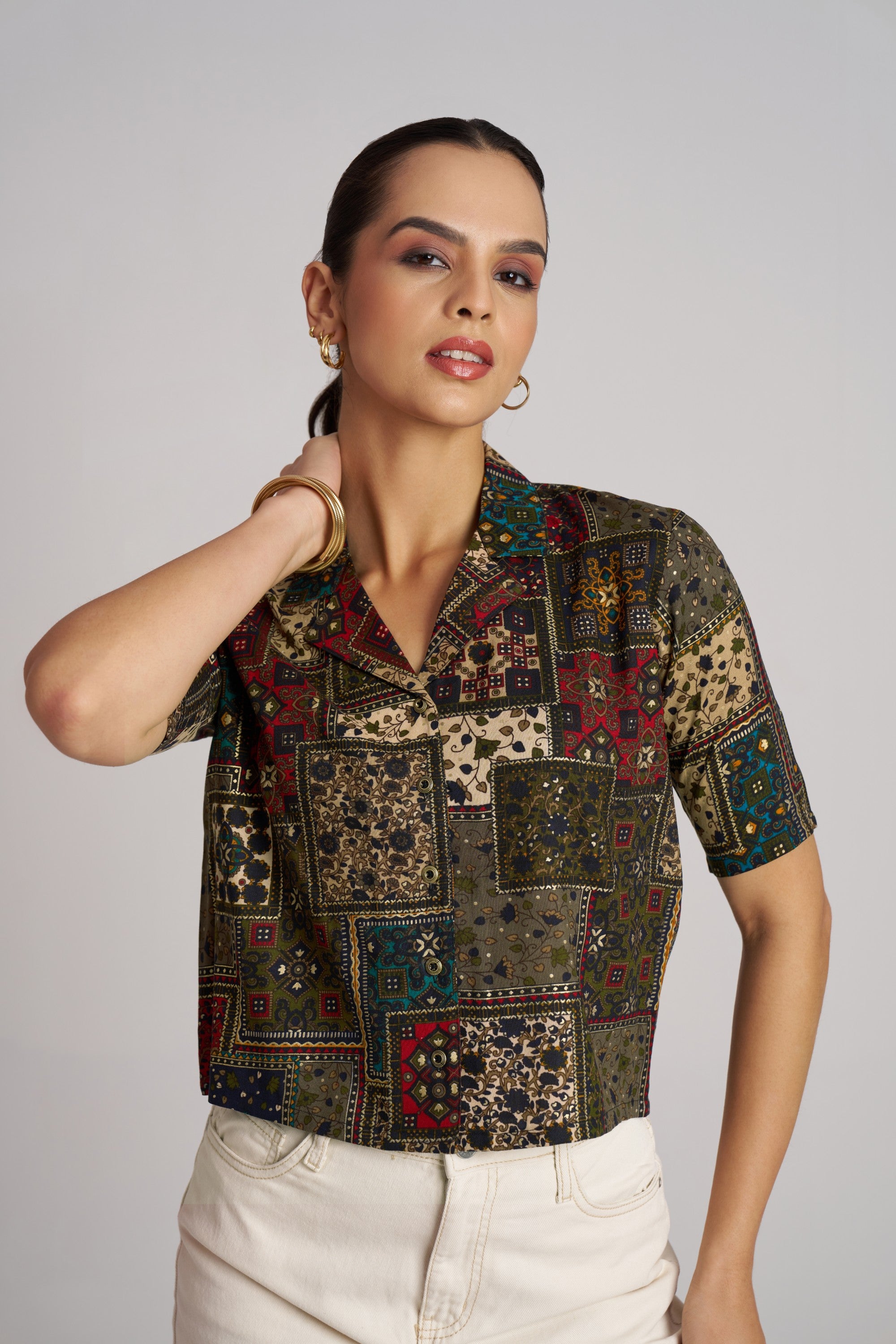 Blush Bloom Printed Shirt