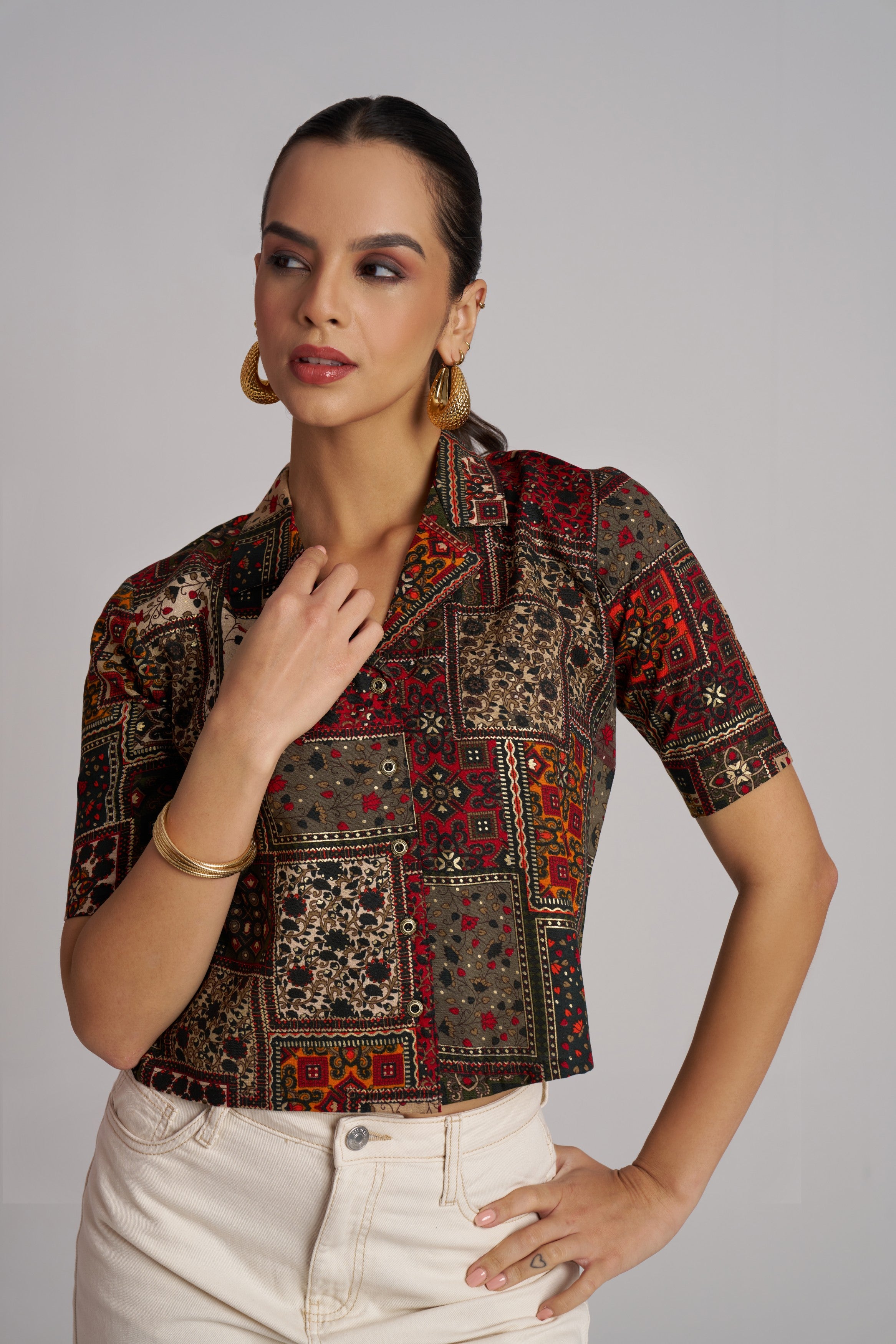 Blush Bloom Printed Shirt