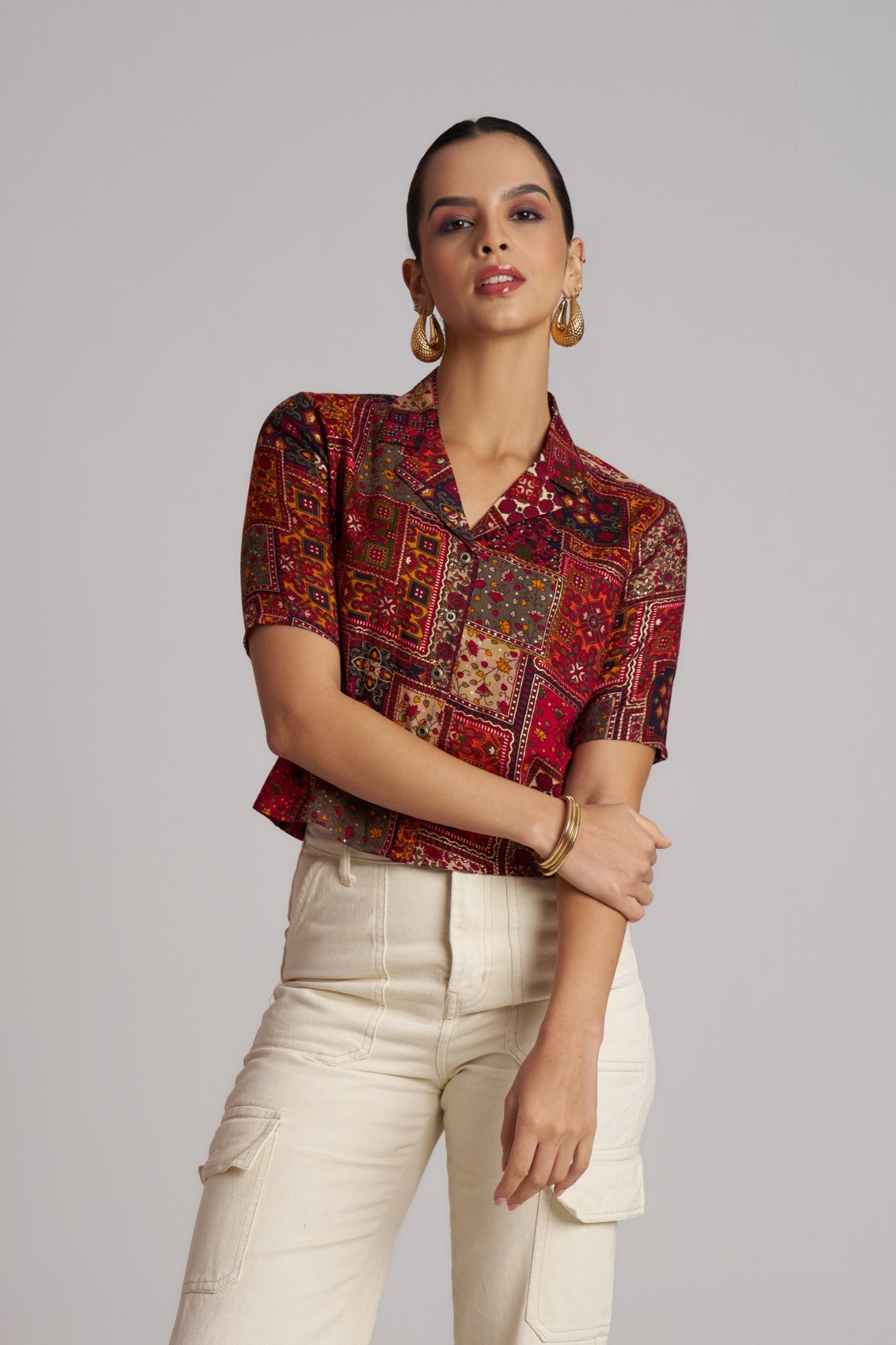 Blush Bloom Printed Shirt