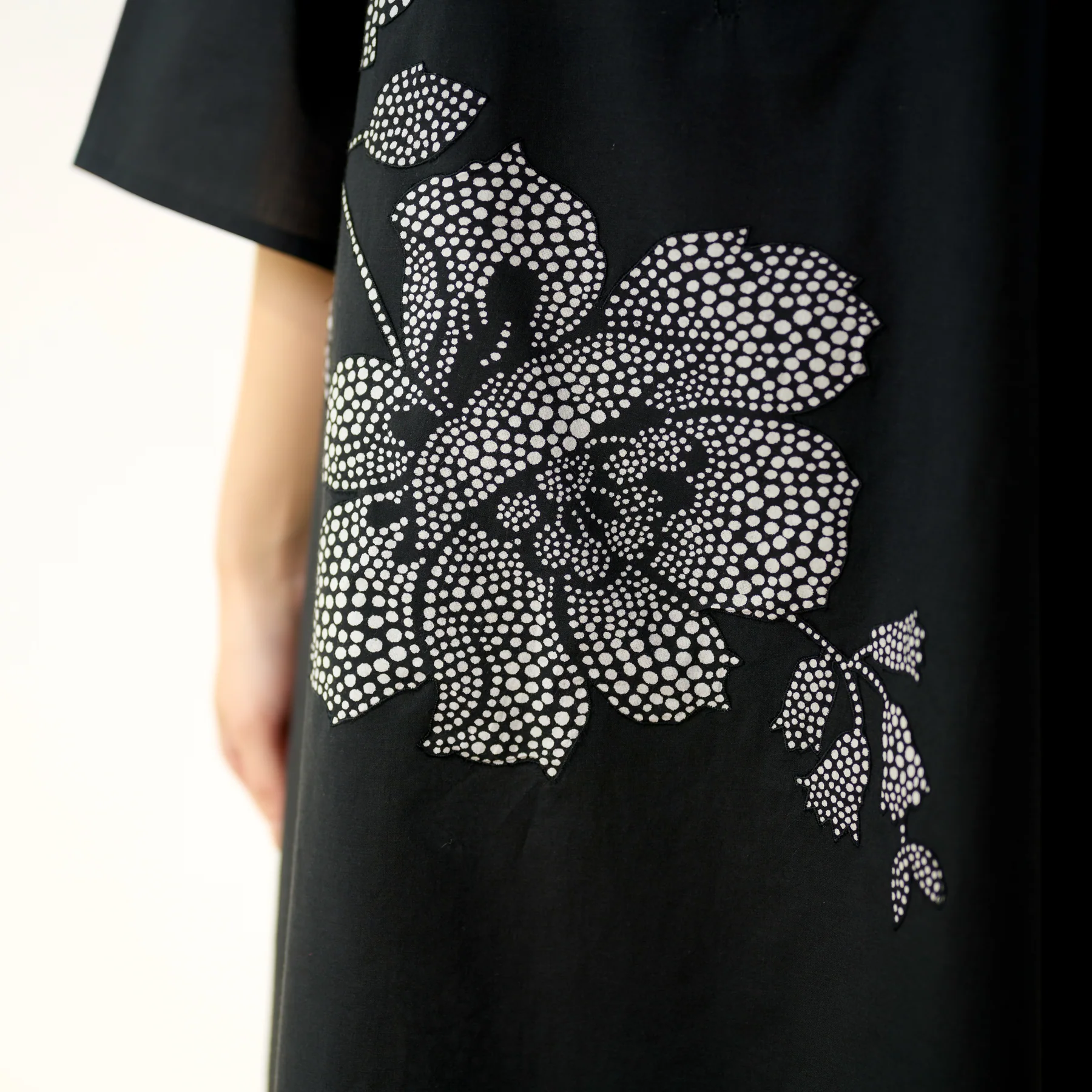 Black Floral Printed Kurta with Palazzo