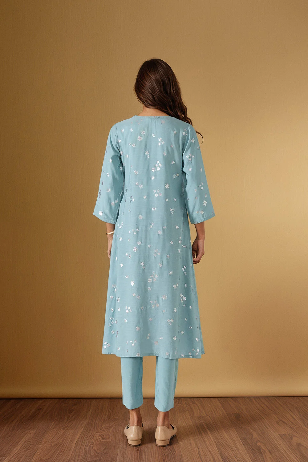 Serene Sky Embroidered Set