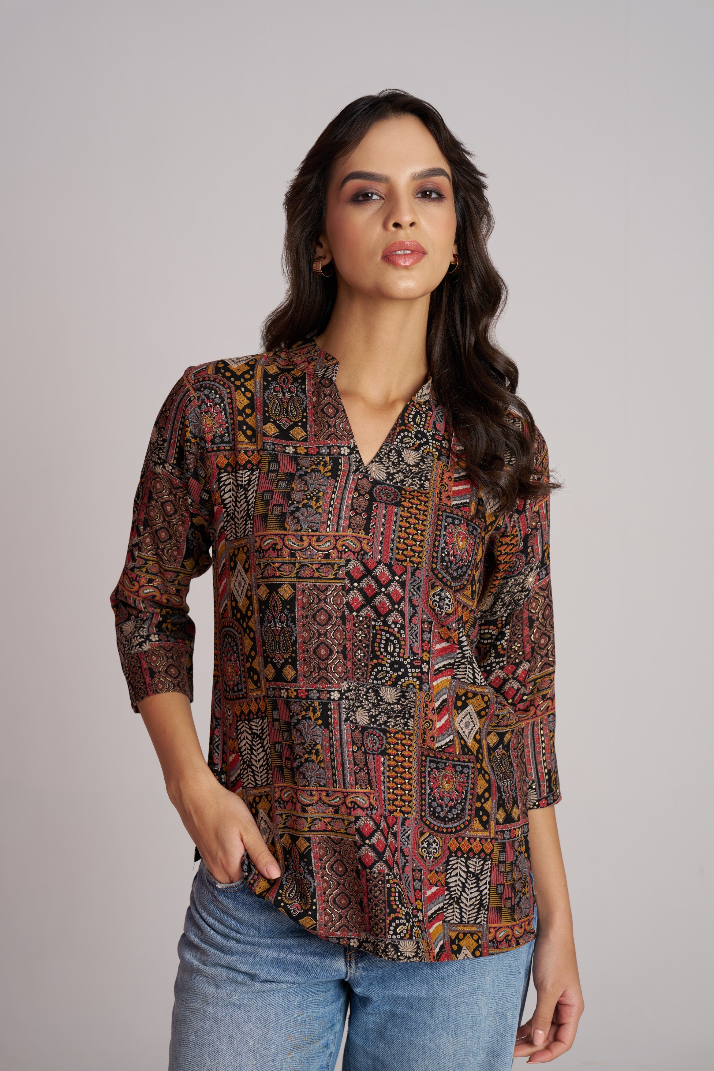 Crimson Heritage Patch Top