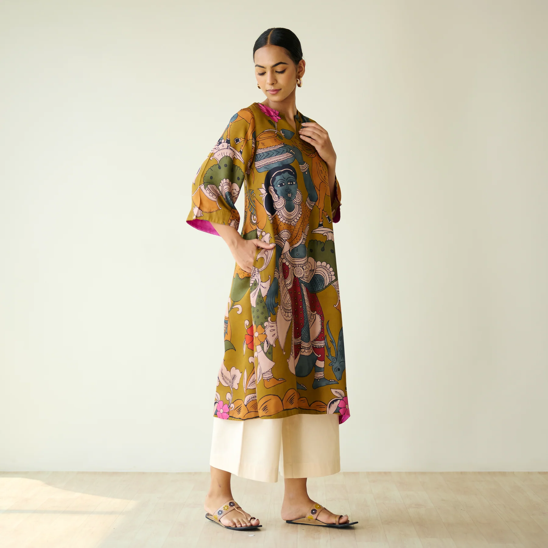 Heritage Art Mustard Kurta