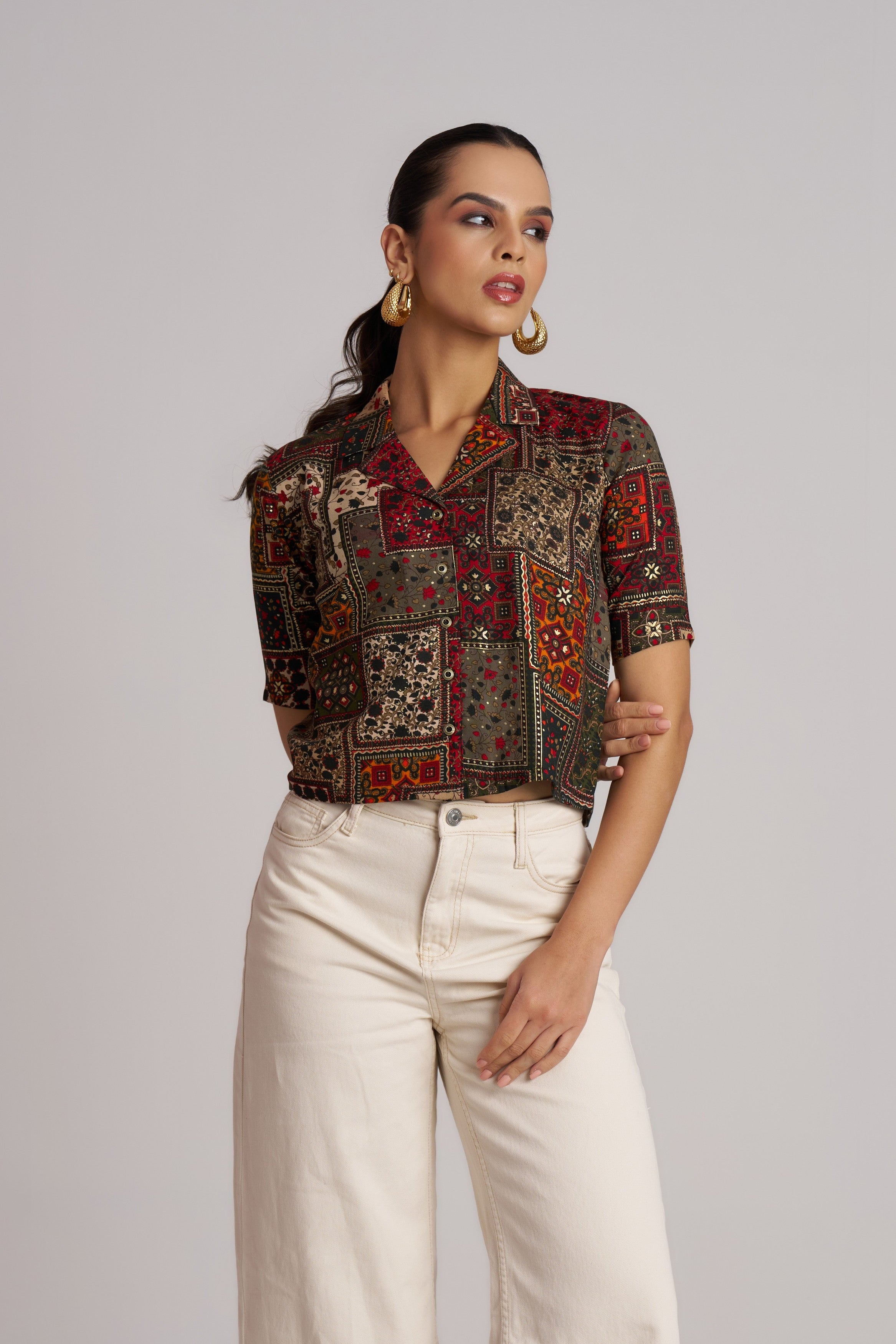 Blush Bloom Printed Shirt