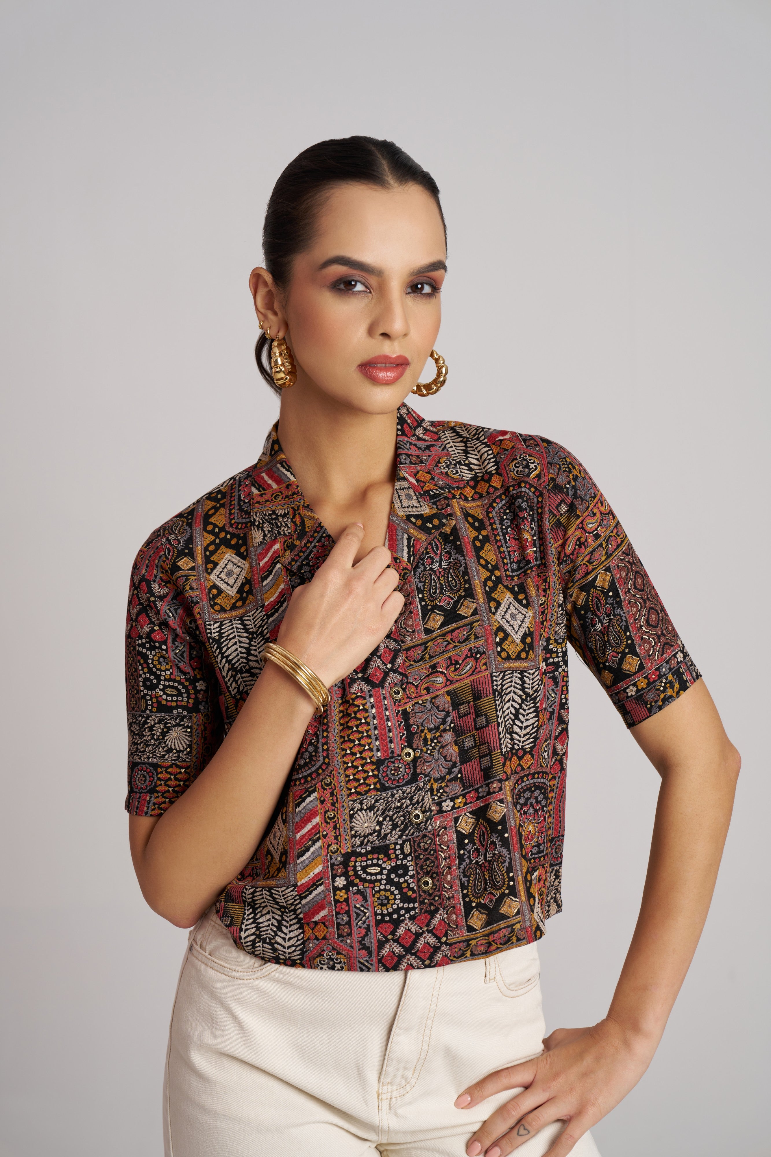 Blush Bloom Printed Shirt