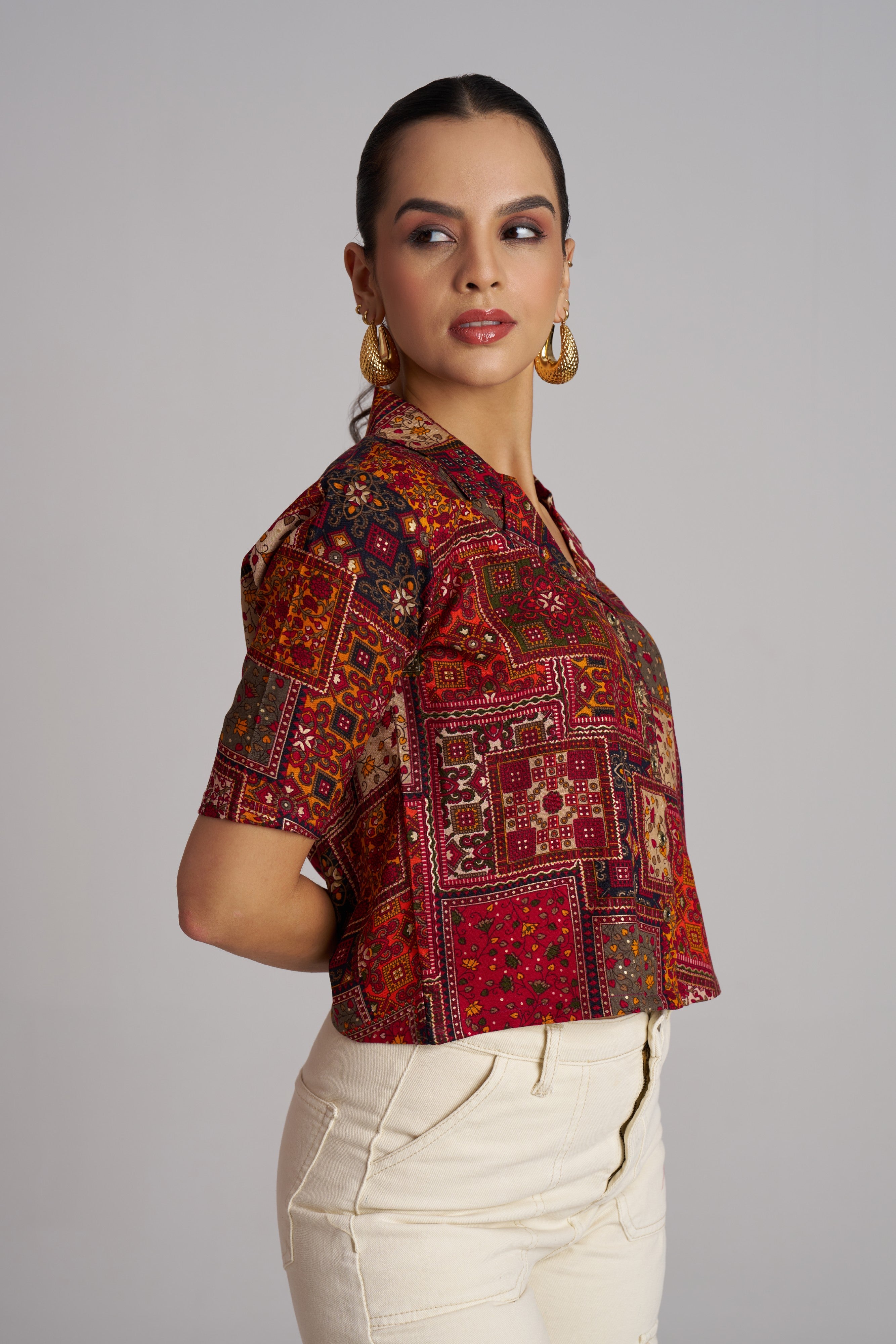 Blush Bloom Printed Shirt