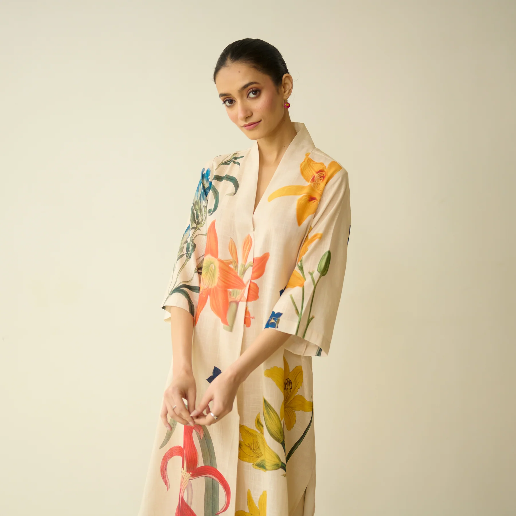 Ivory Bloom Statement Kurta Set