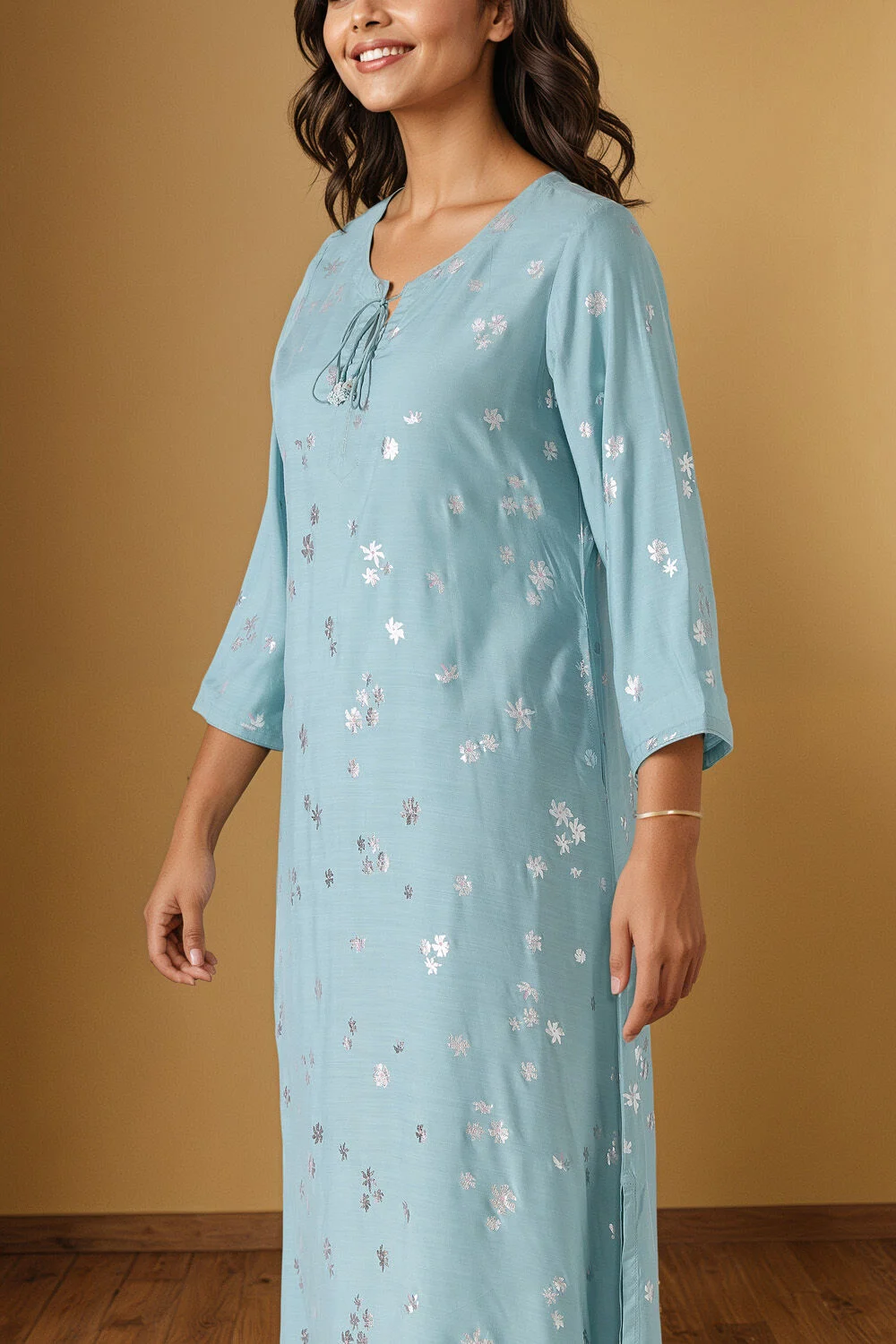 Serene Sky Embroidered Set