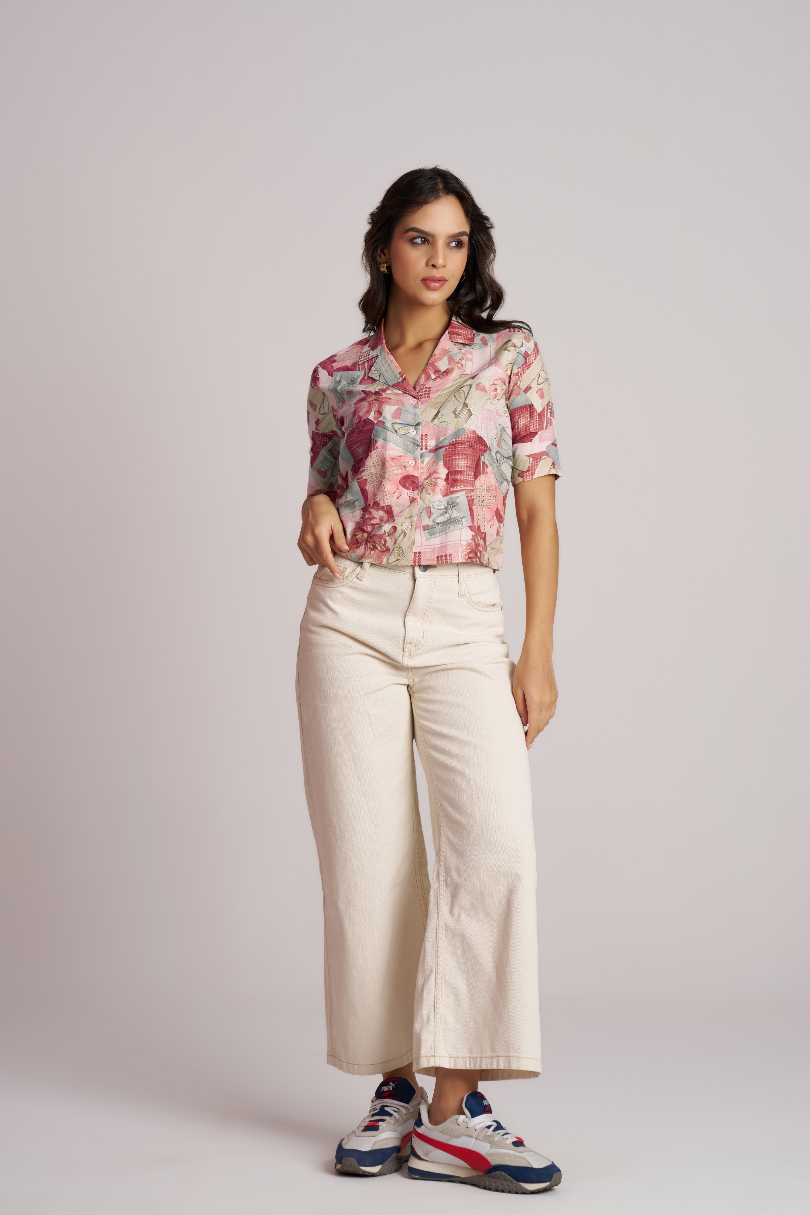 Aqua Breeze Printed Shirt