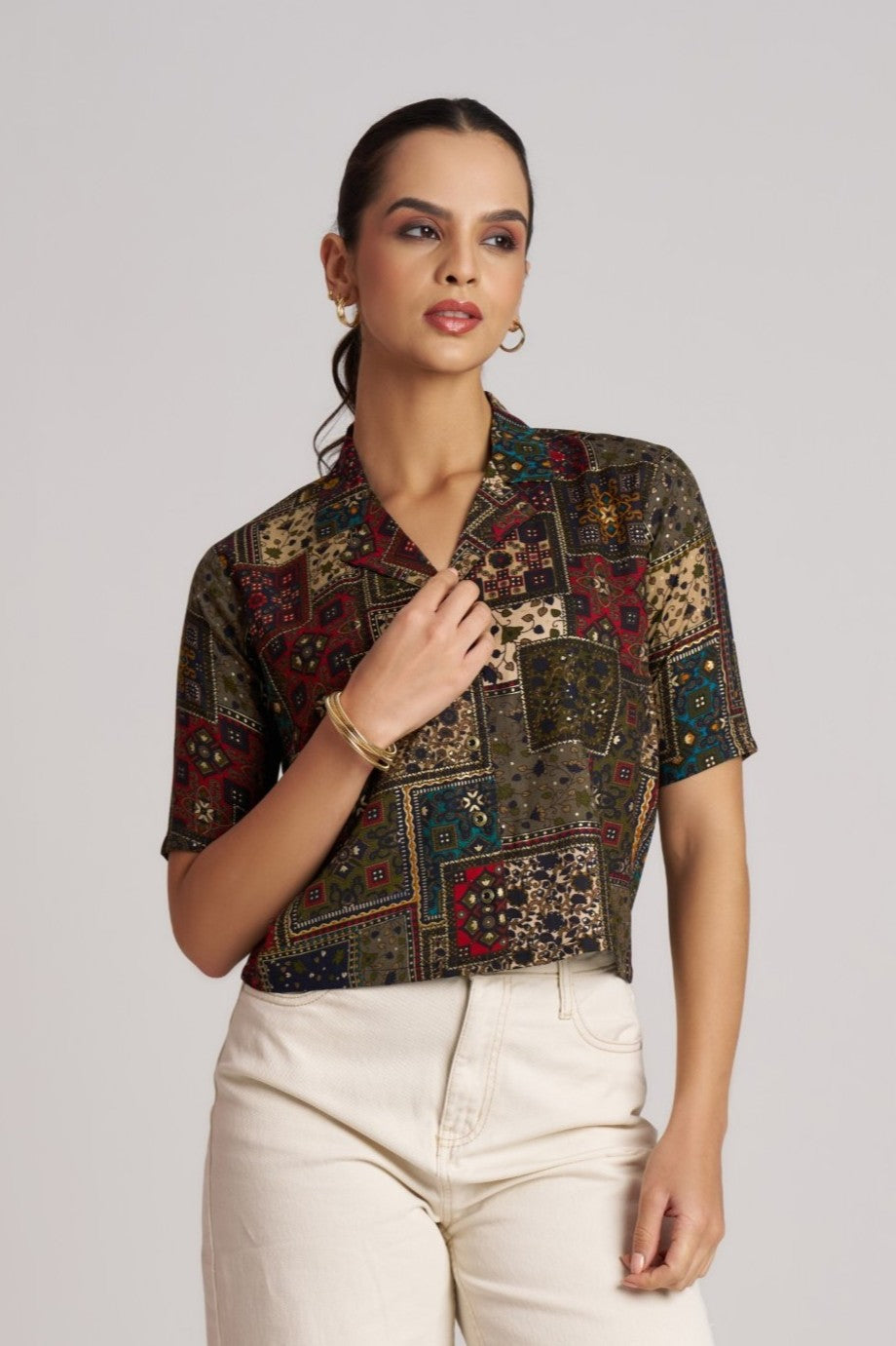 Blush Bloom Printed Shirt