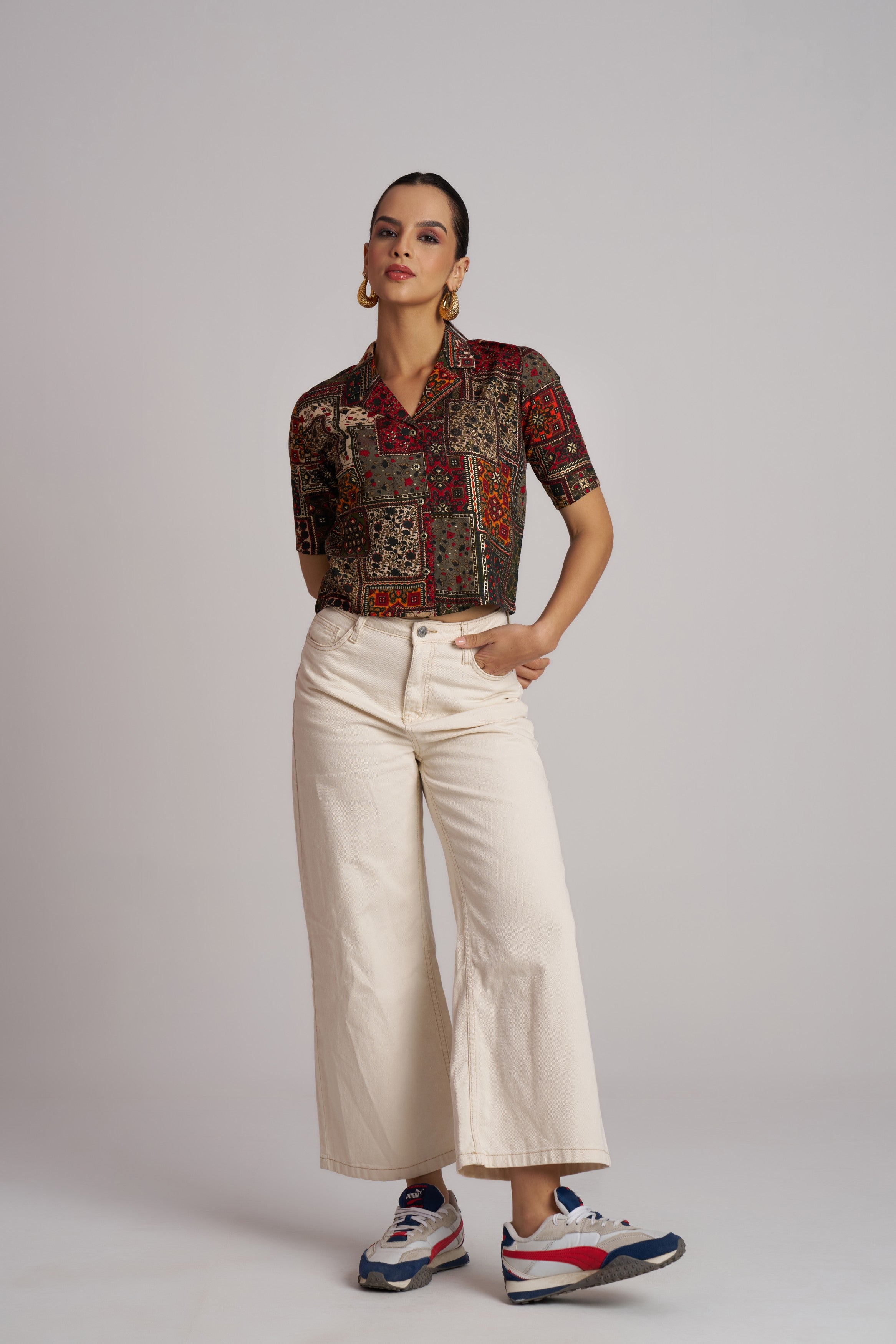 Blush Bloom Printed Shirt