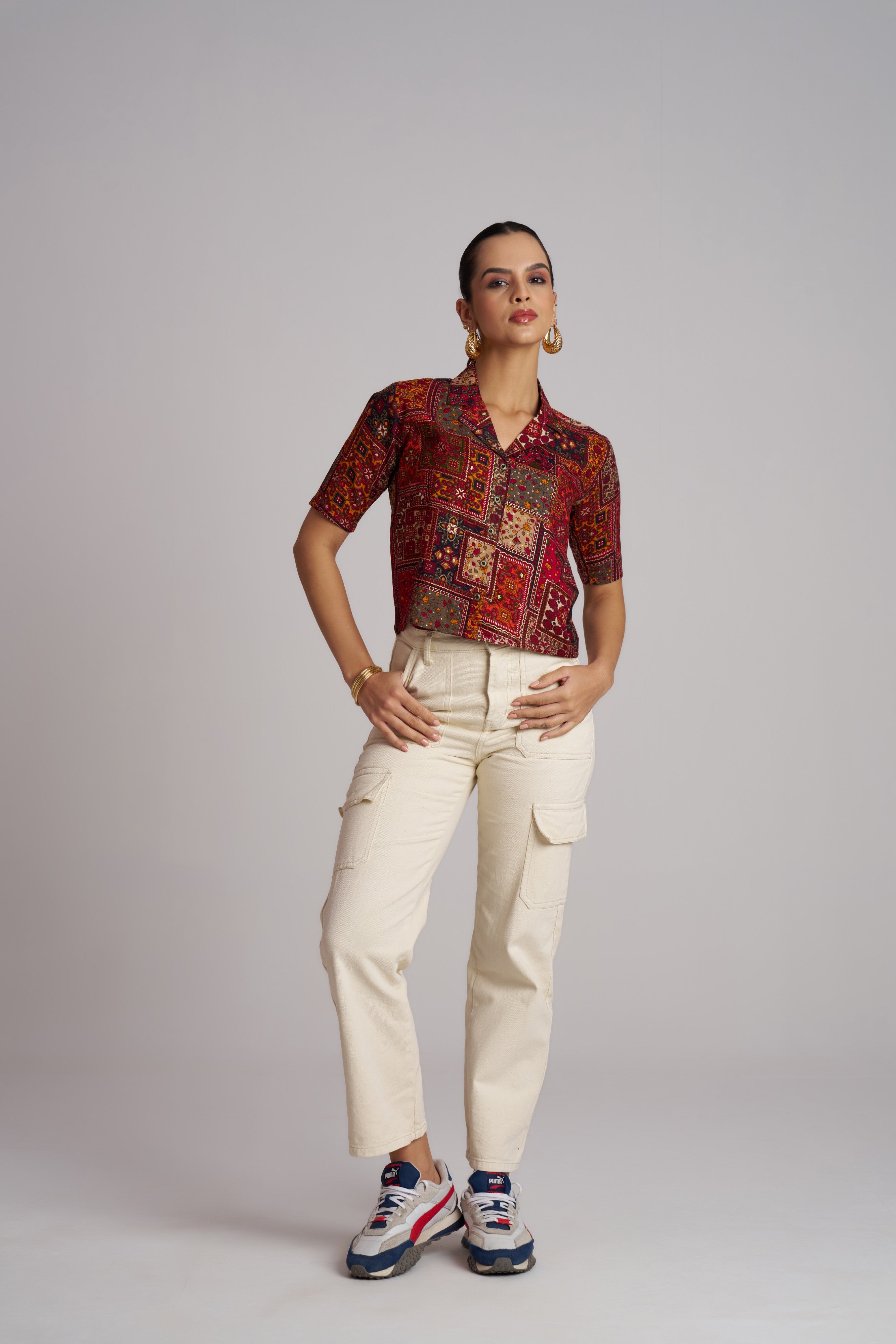 Blush Bloom Printed Shirt