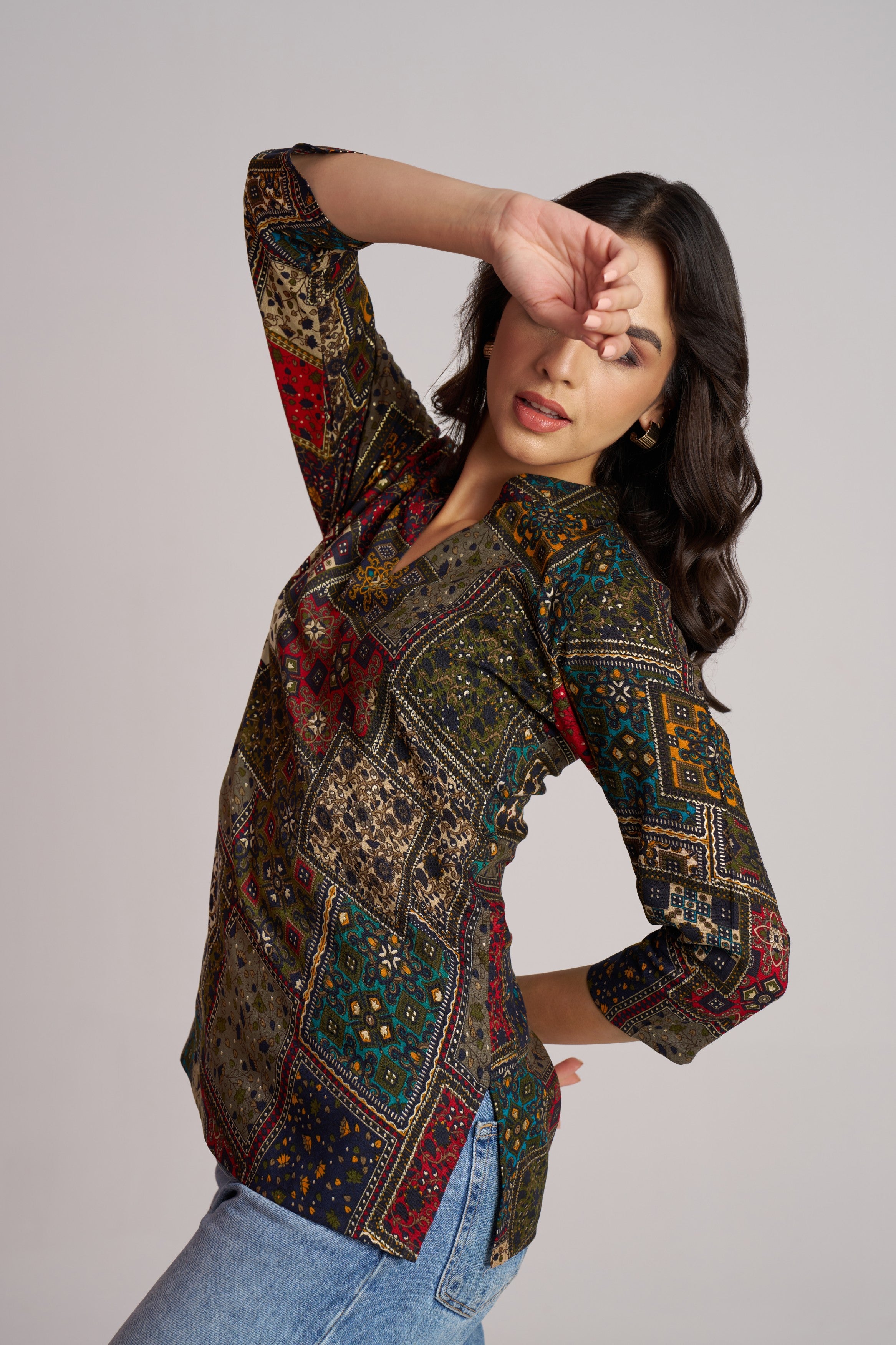 Crimson Heritage Patch Top