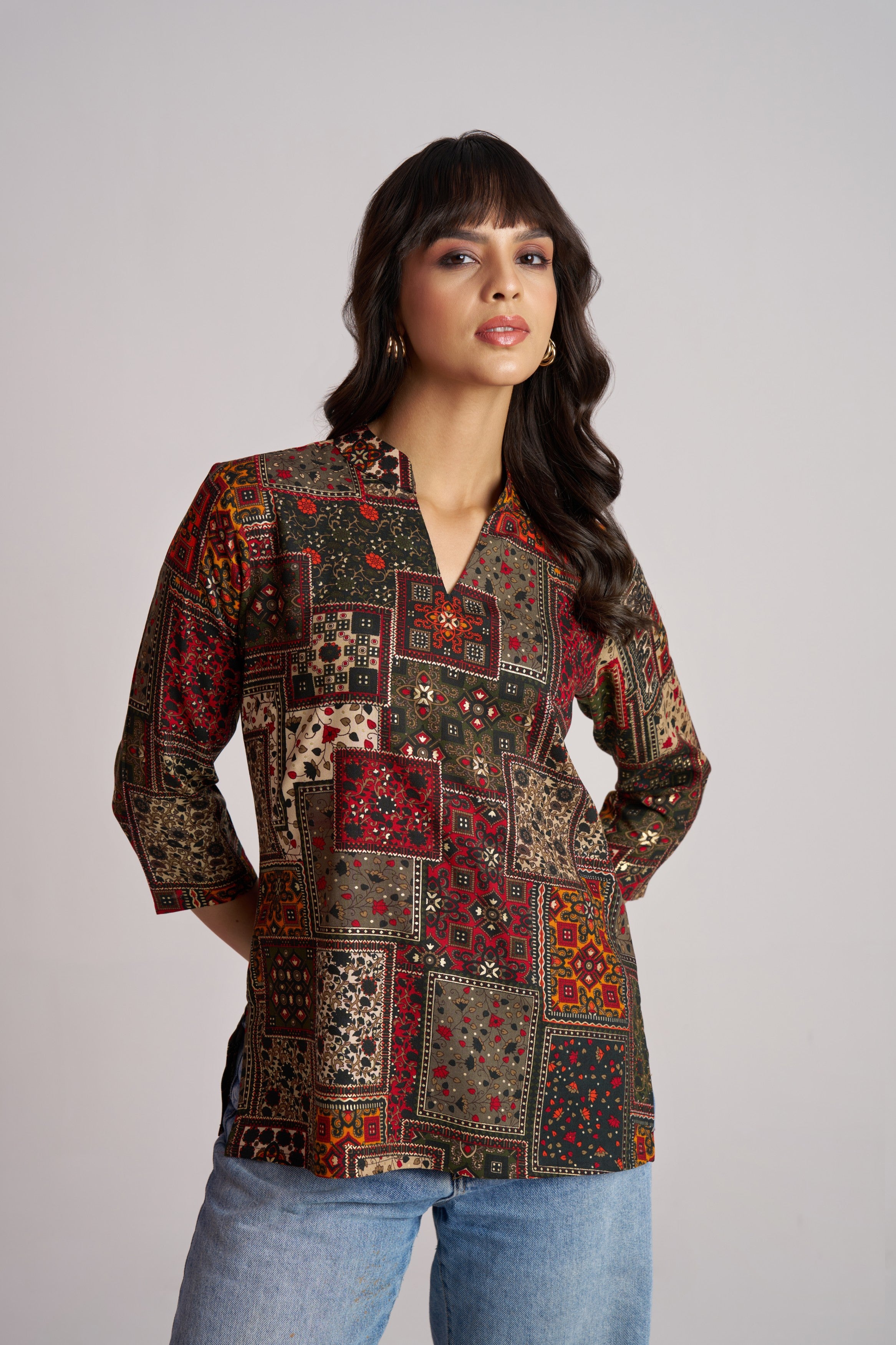 Crimson Heritage Patch Top