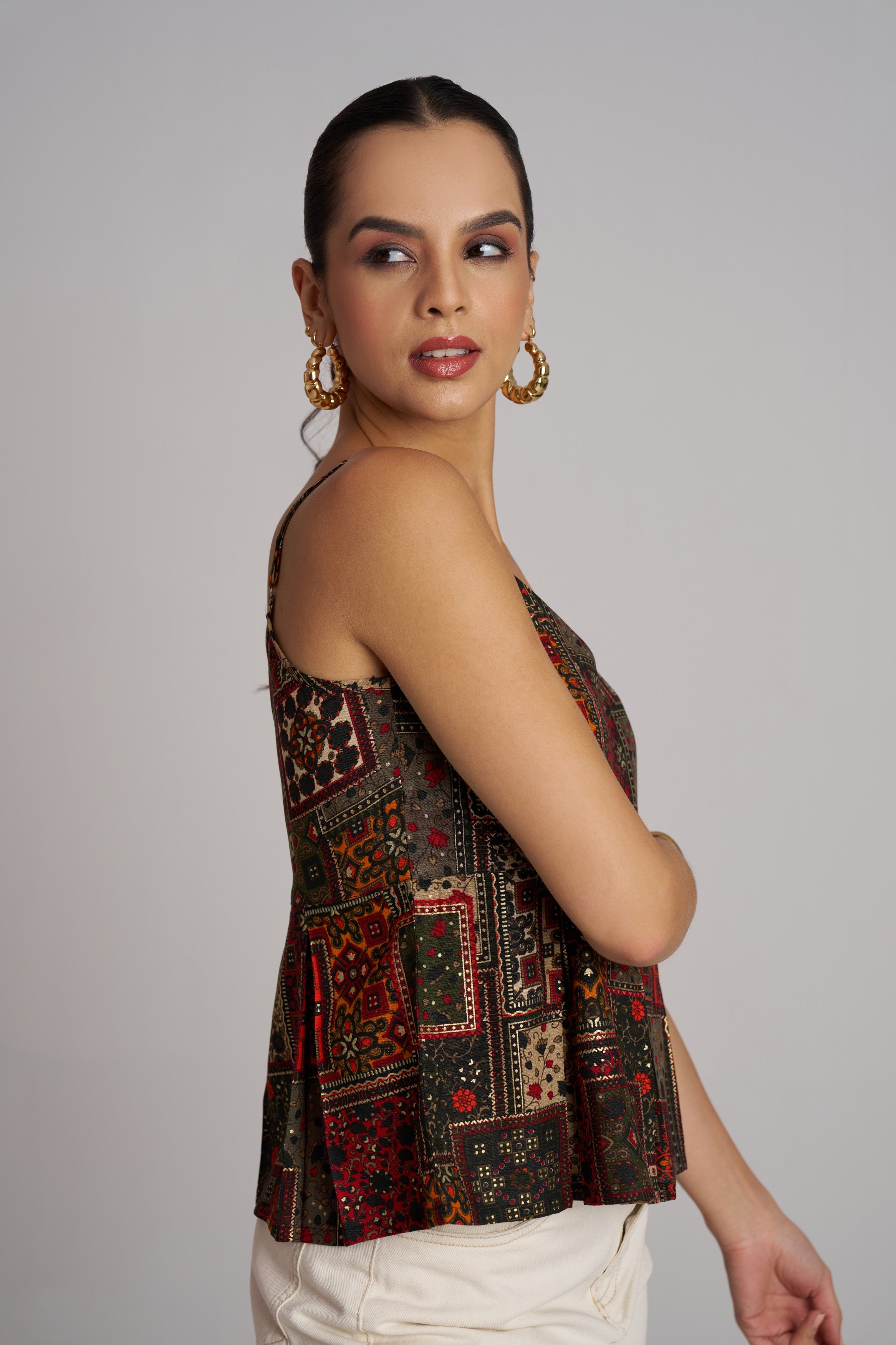 Crimson Heritage Flare Top