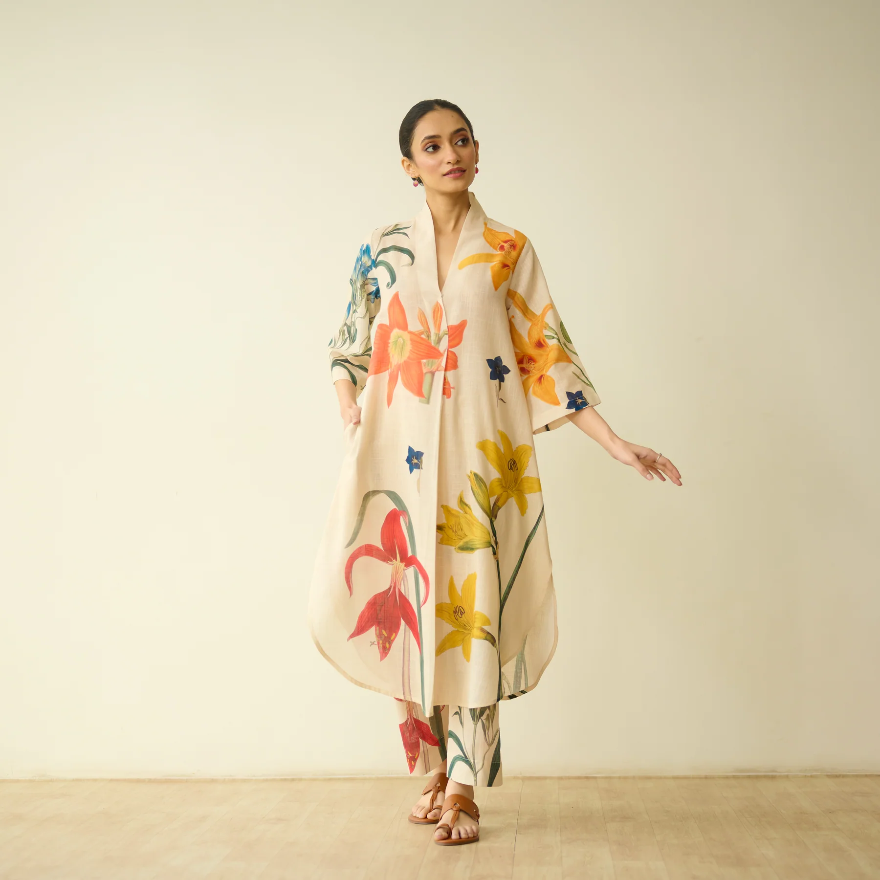 Ivory Bloom Statement Kurta Set