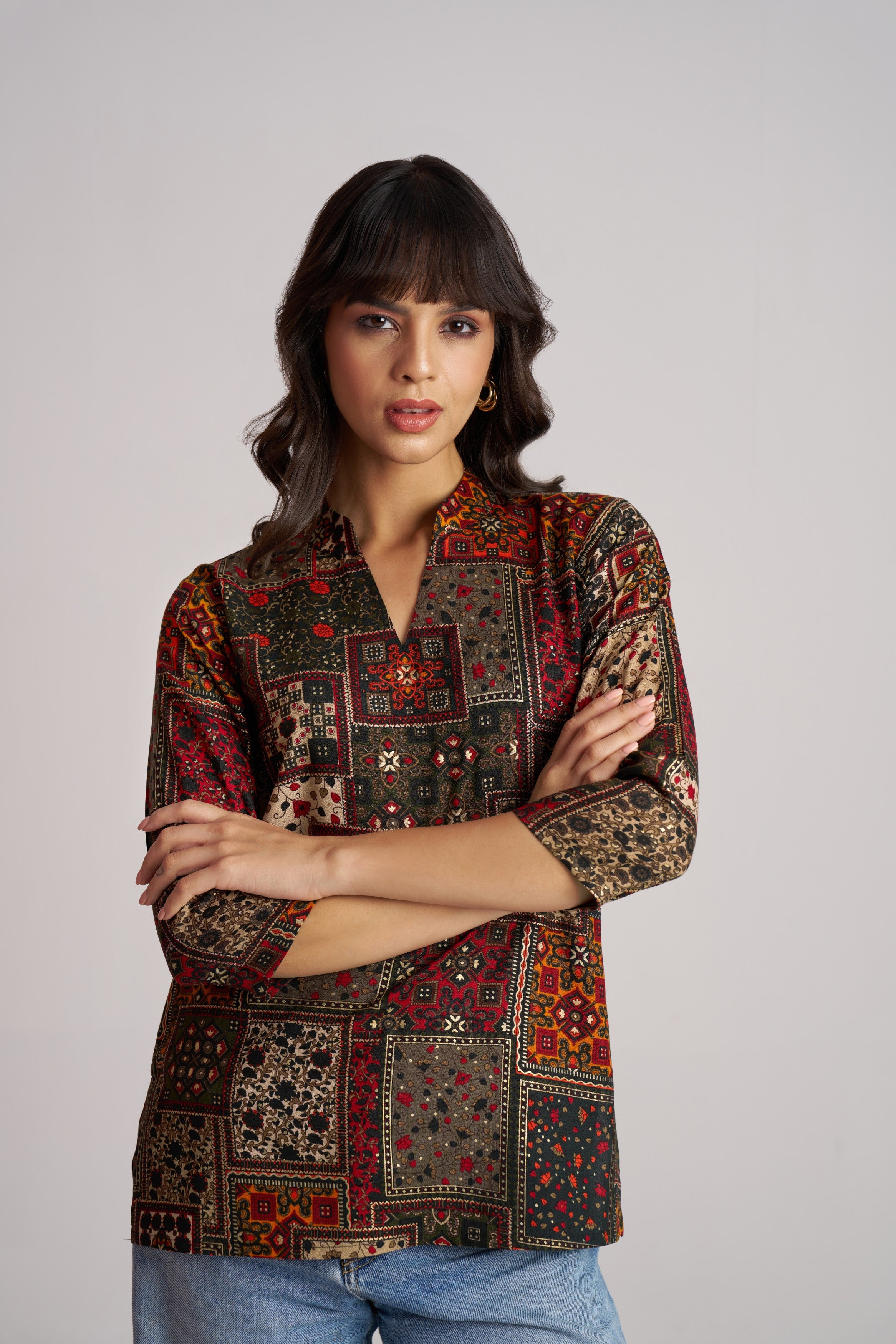 Crimson Heritage Patch Top