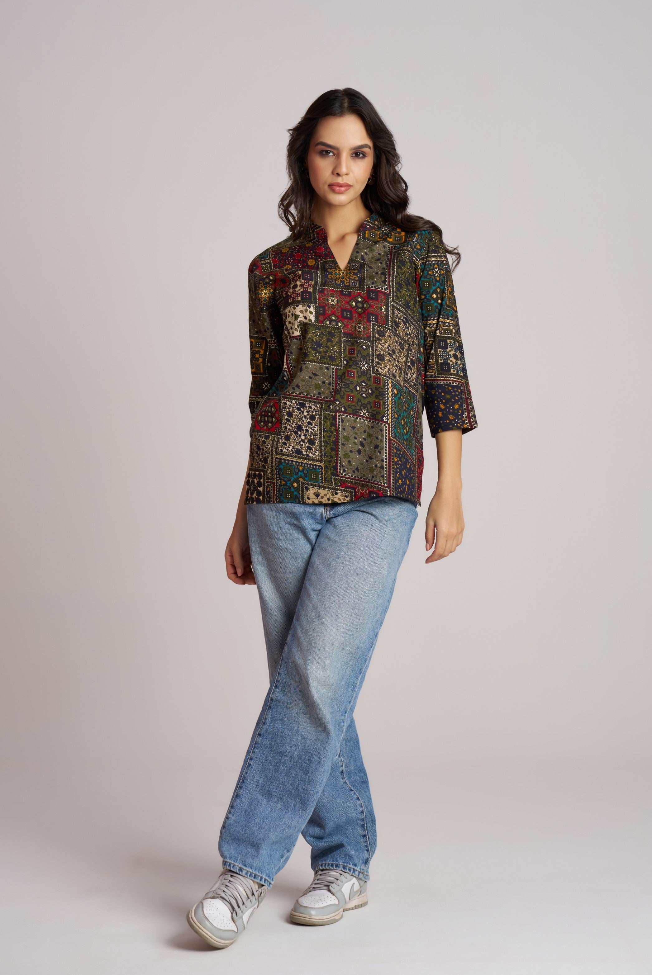 Crimson Heritage Patch Top