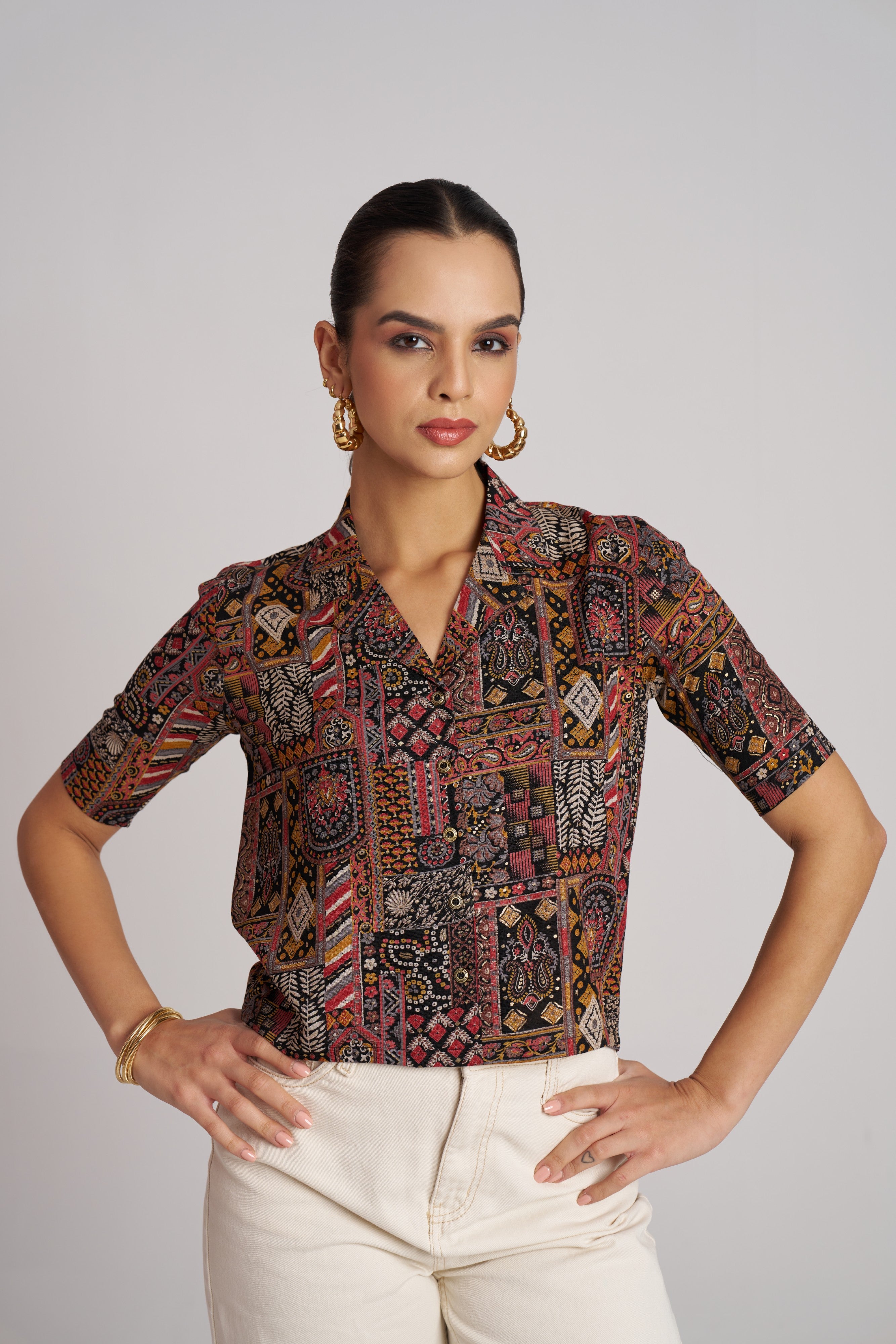 Blush Bloom Printed Shirt