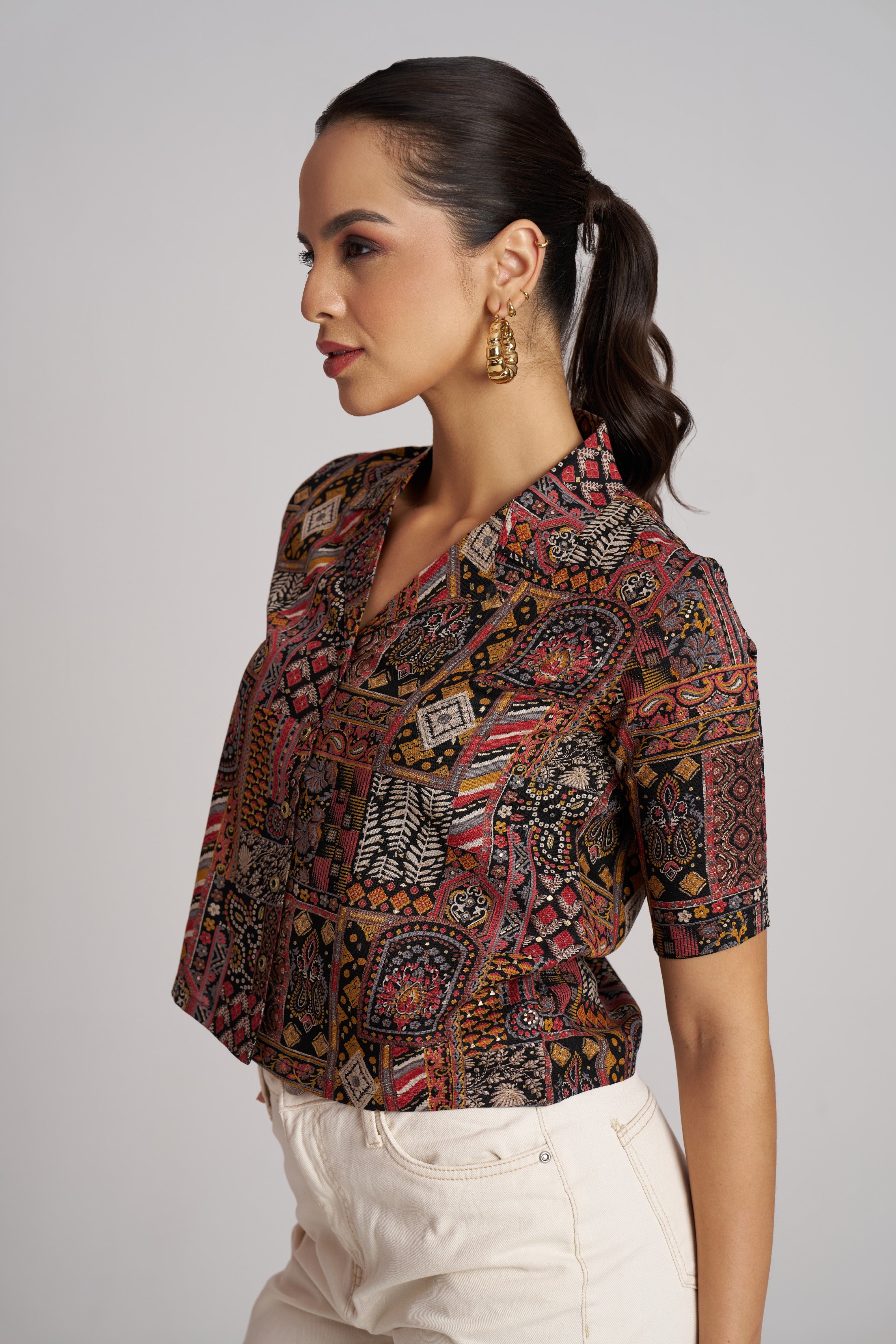 Blush Bloom Printed Shirt
