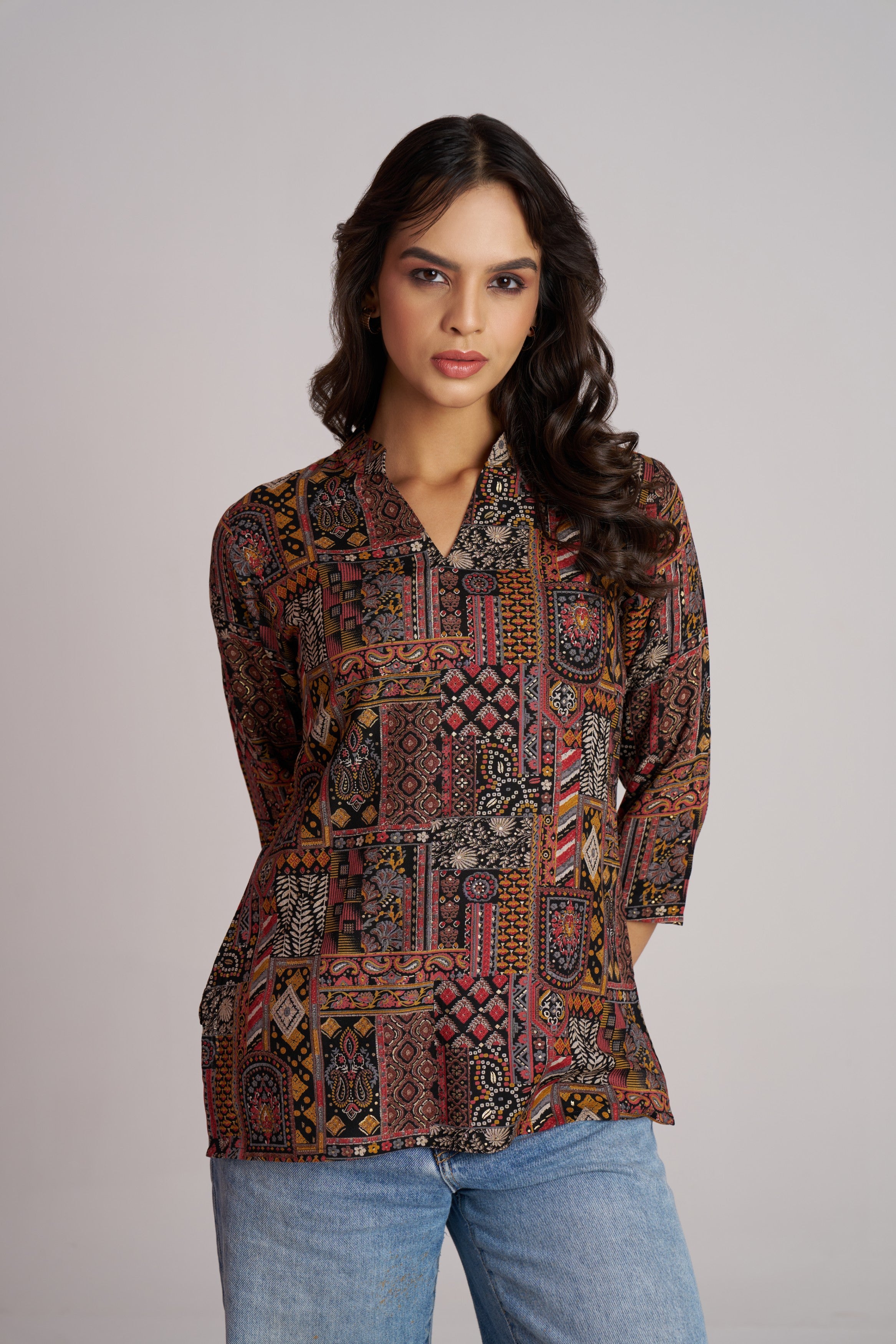 Crimson Heritage Patch Top