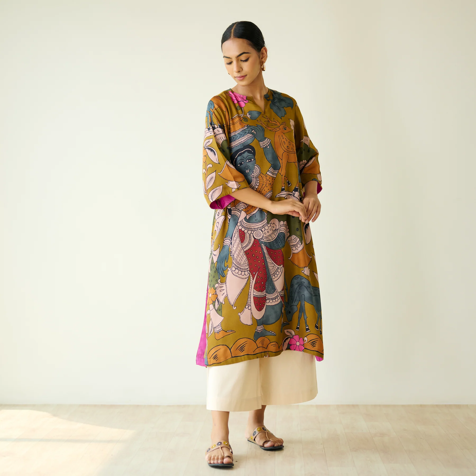 Heritage Art Mustard Kurta