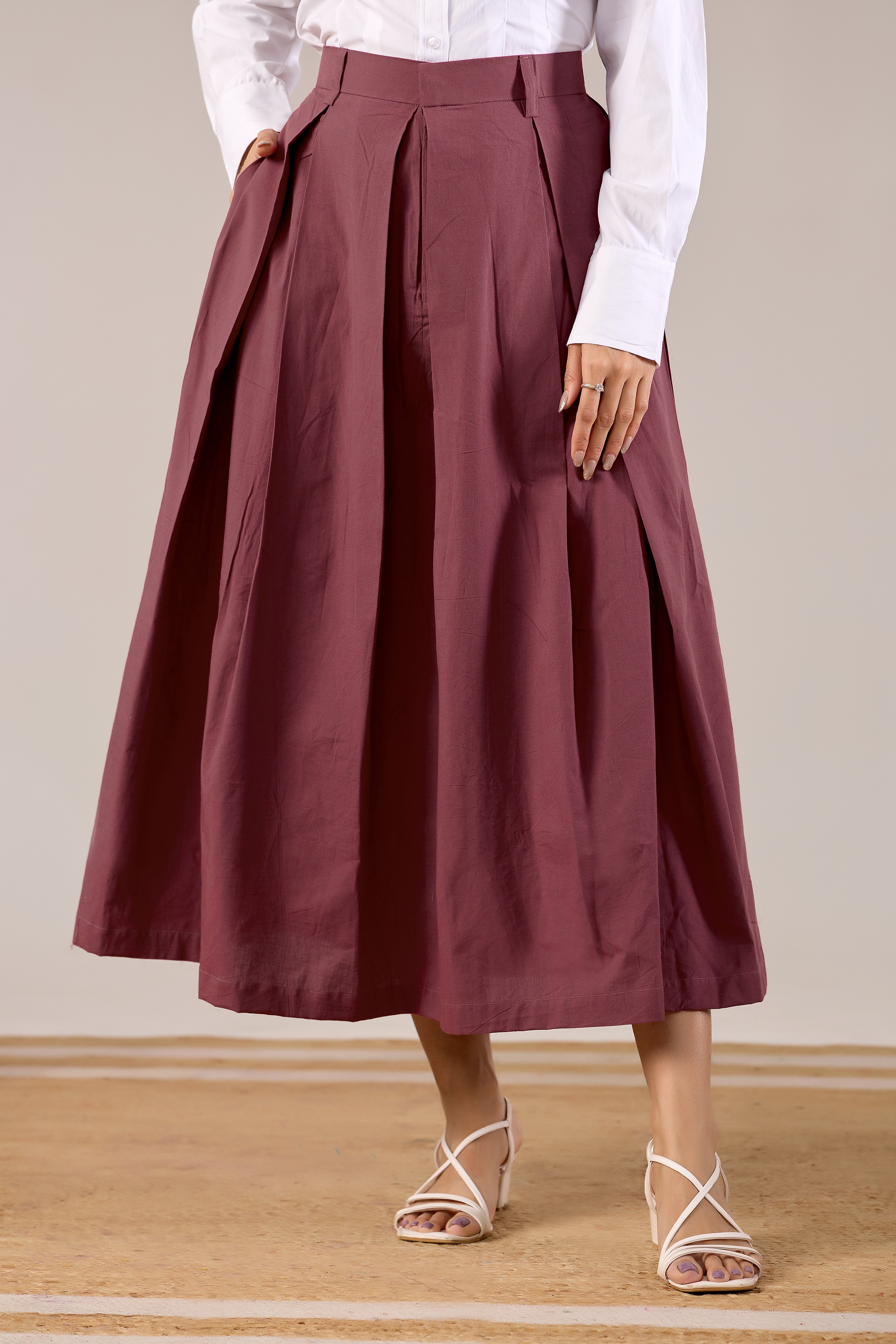 Midnight Grace Pleated Skirt