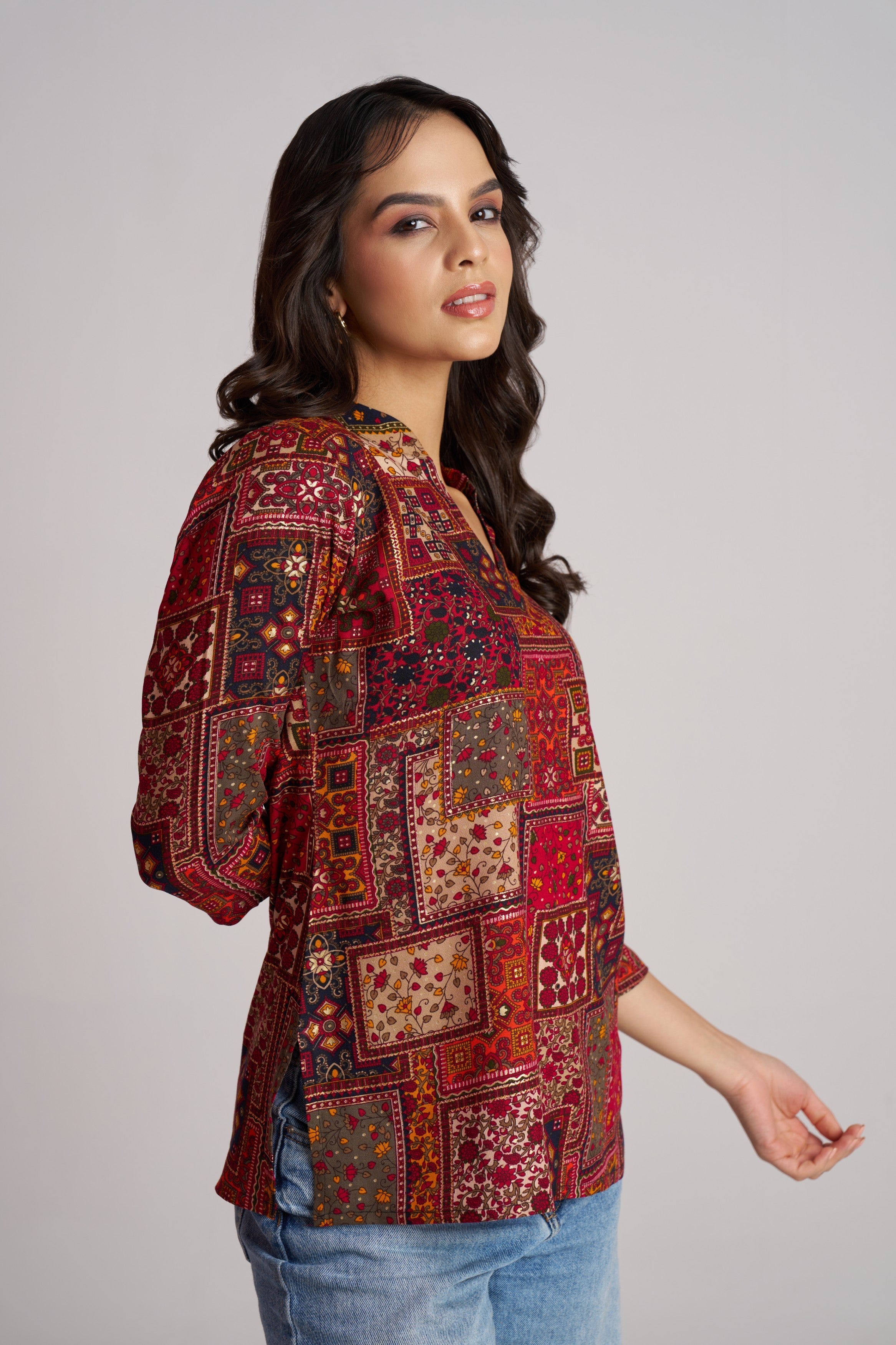 Crimson Heritage Patch Top