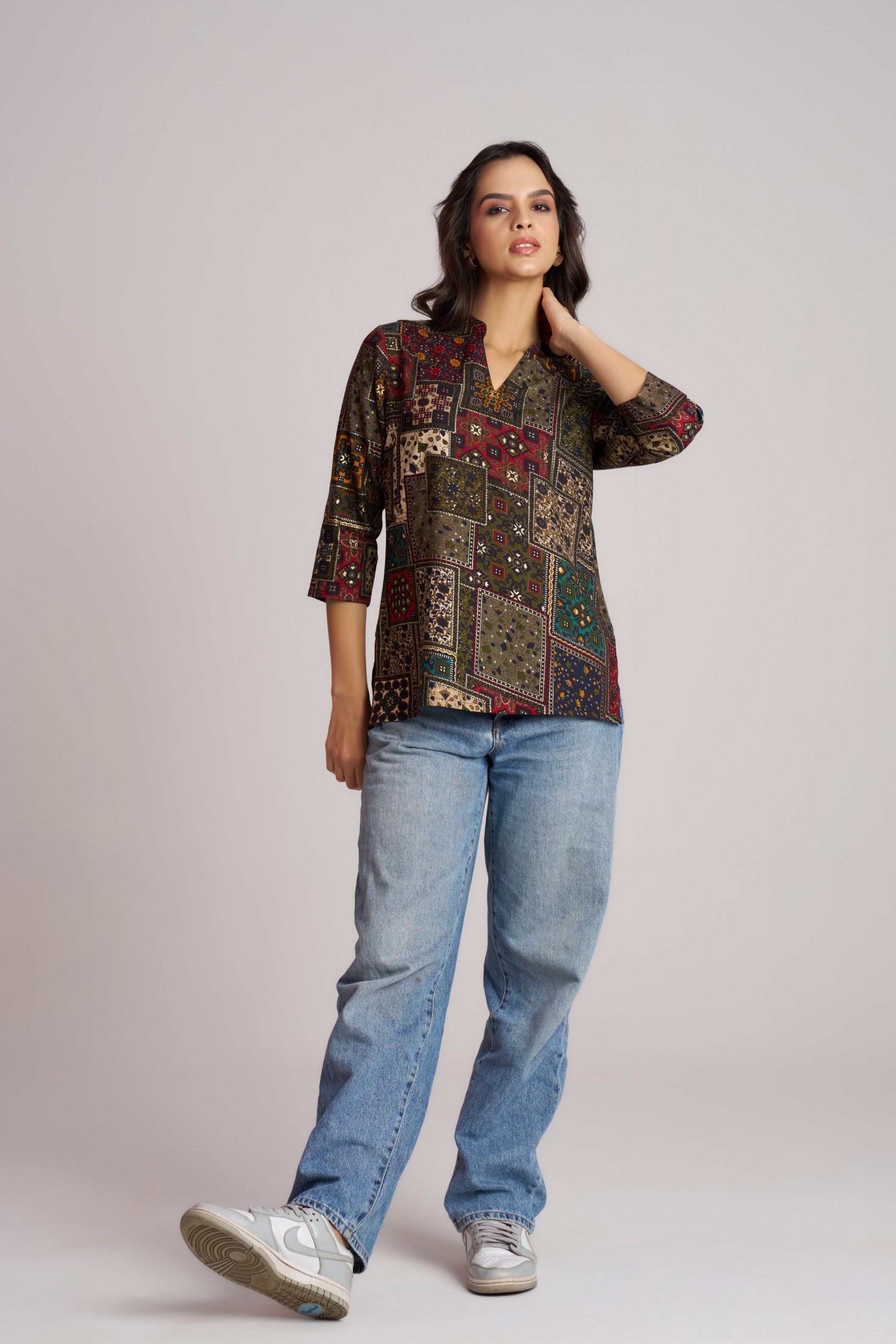 Crimson Heritage Patch Top