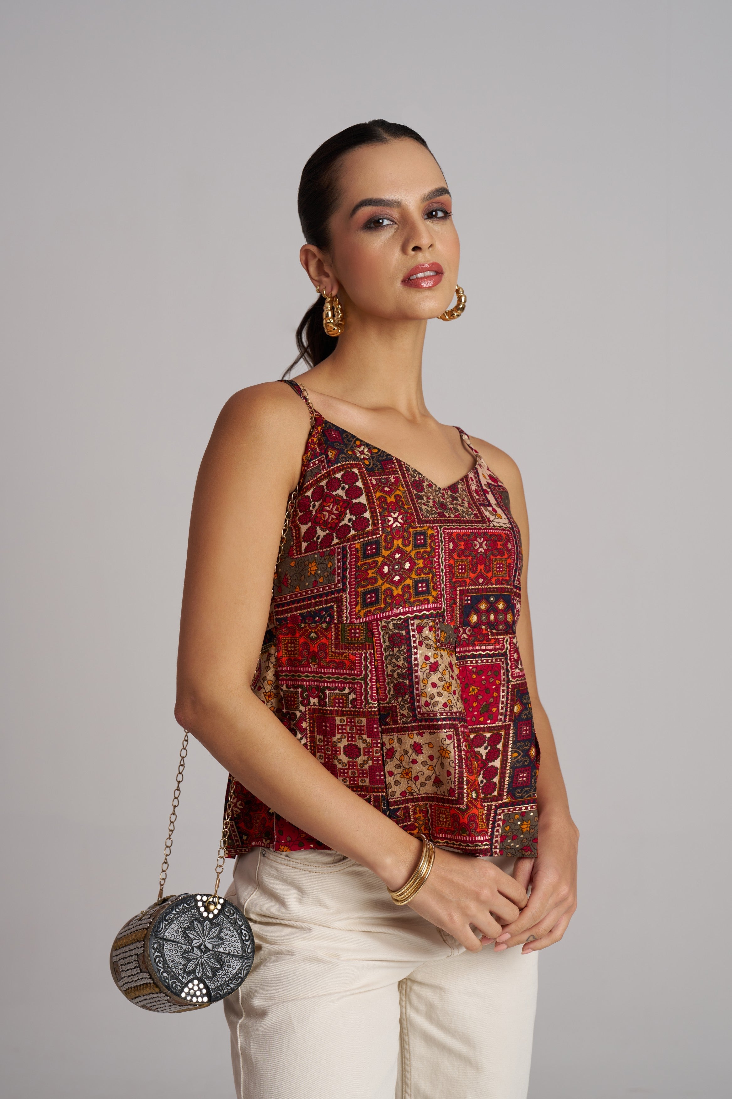 Crimson Heritage Flare Top