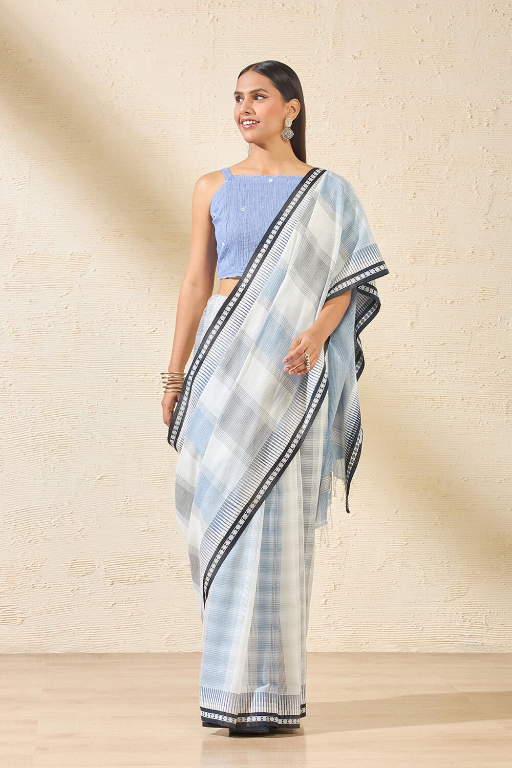 Sea Green Banarasi Silk Saree with Gold Weave