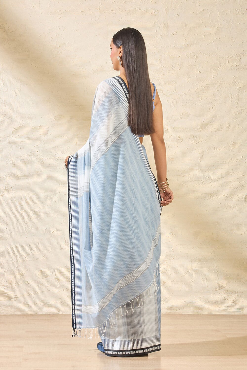 Sea Green Banarasi Silk Saree with Gold Weave